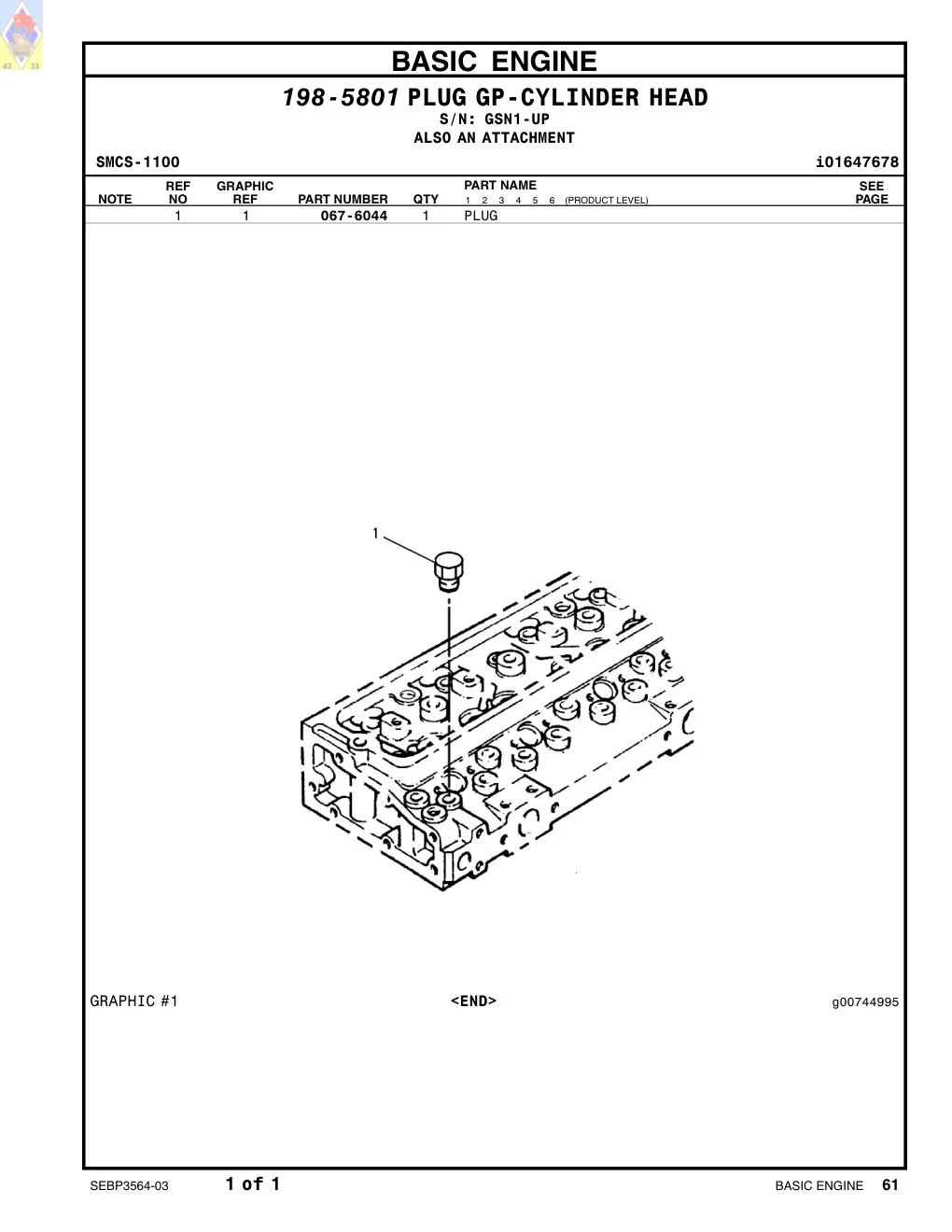 067-6044 - PLUG