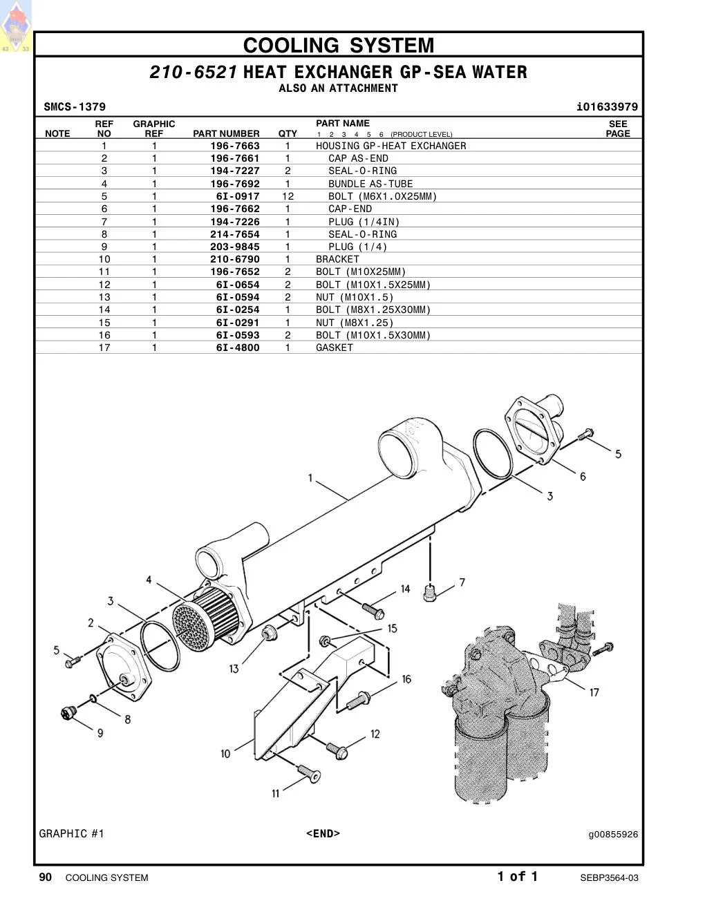 194-7227 SEAL-O-RING CAT parts manual diagram