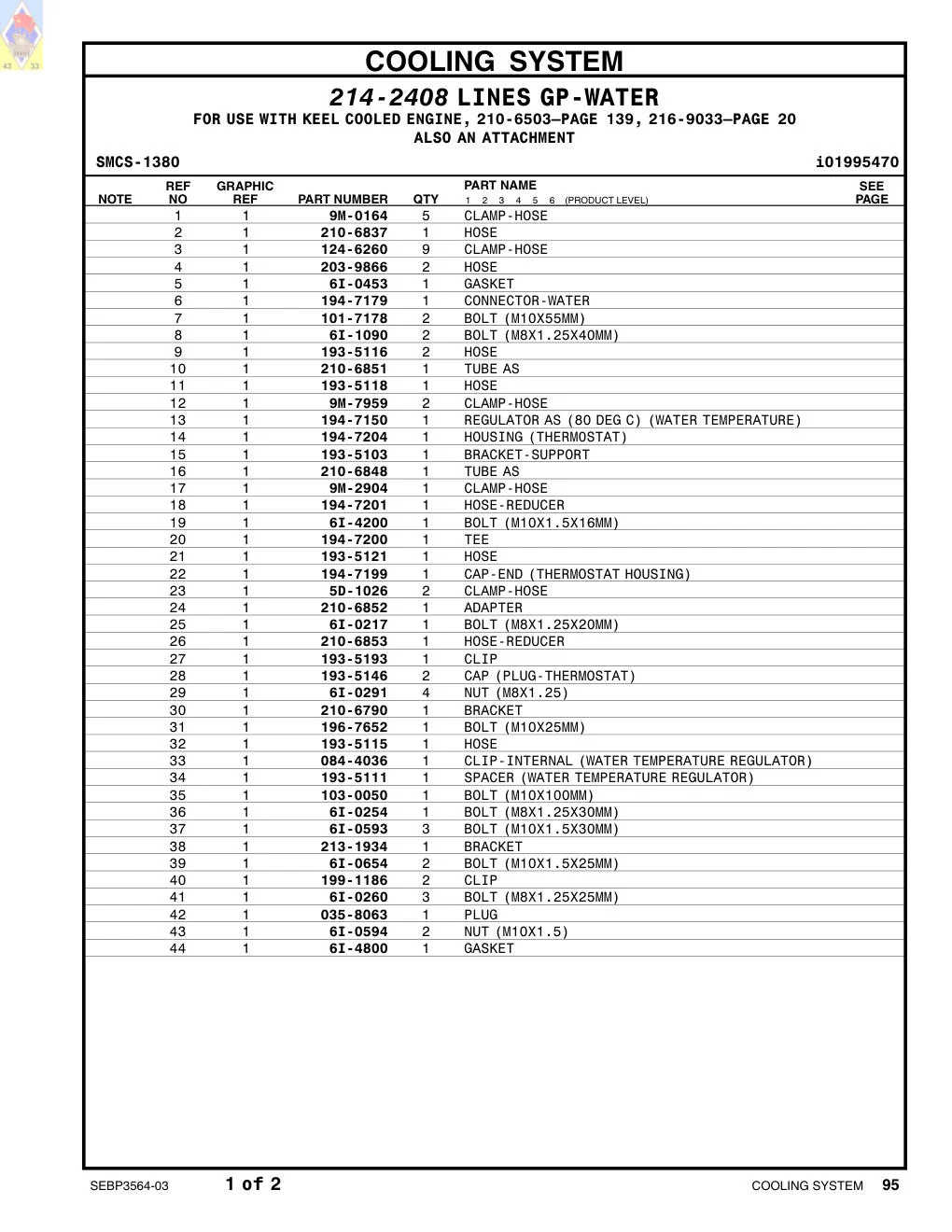 084-4036 - CLIP-INTERNAL (WATER TEMPERATURE REGULATOR)