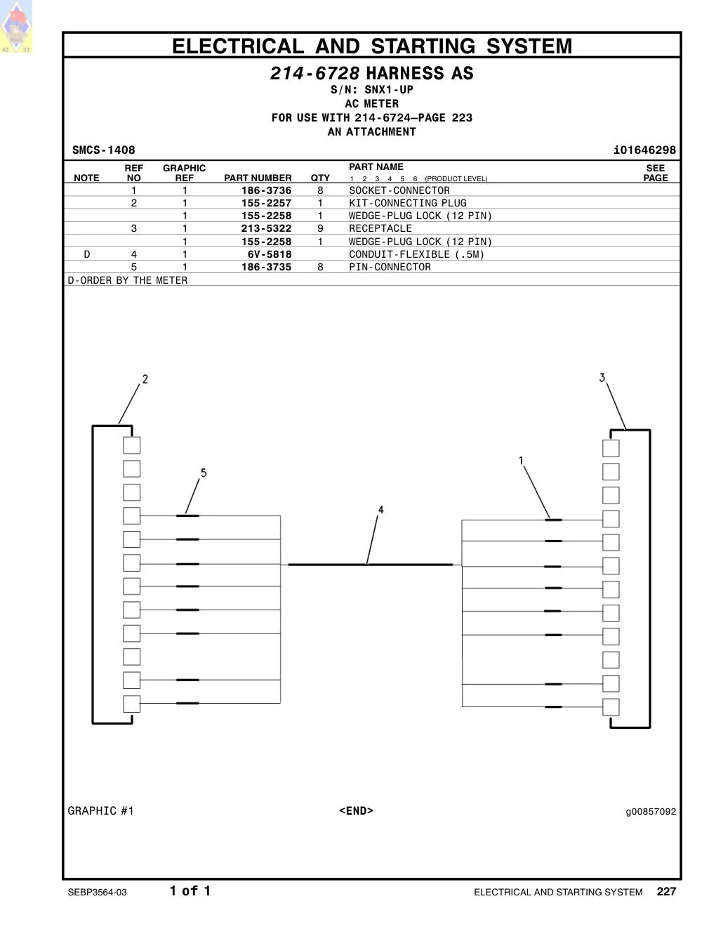 213-5322 - RECEPTACLE