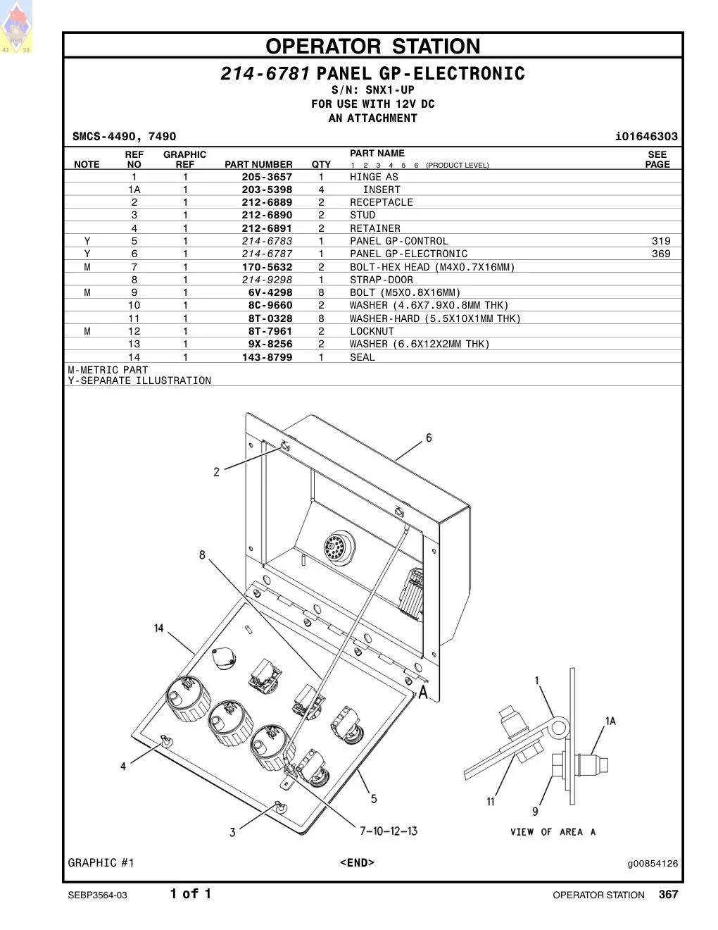 214-6783 - PANEL GP-CONTROL