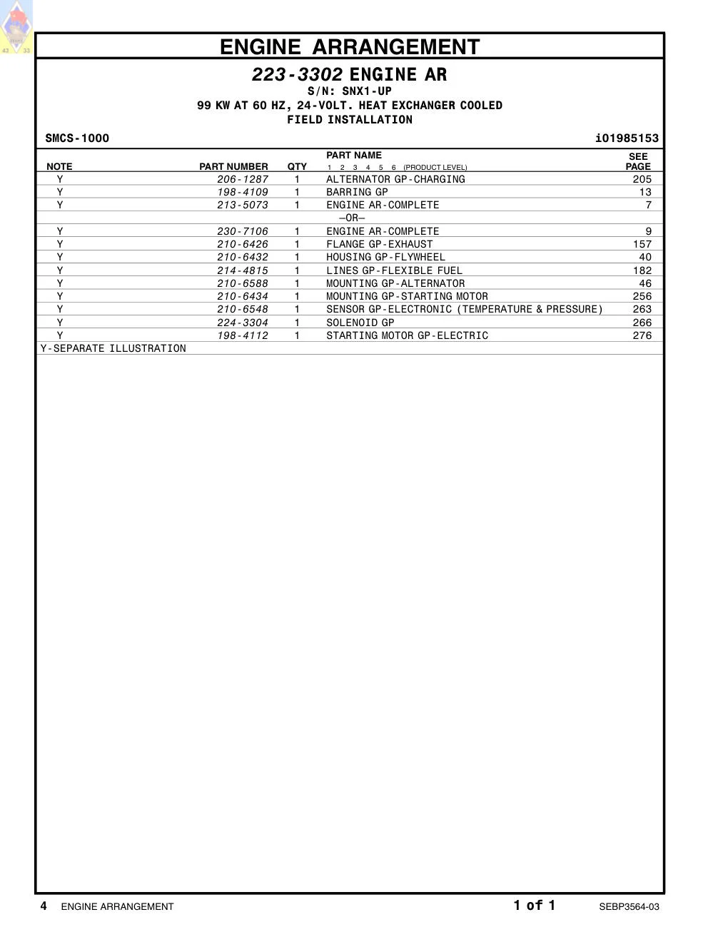 198-4112 - STARTING MOTOR GP-ELECTRIC