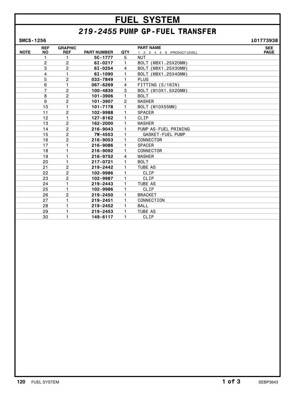 6I-1090 - BOLT (M8X1.25X40MM)