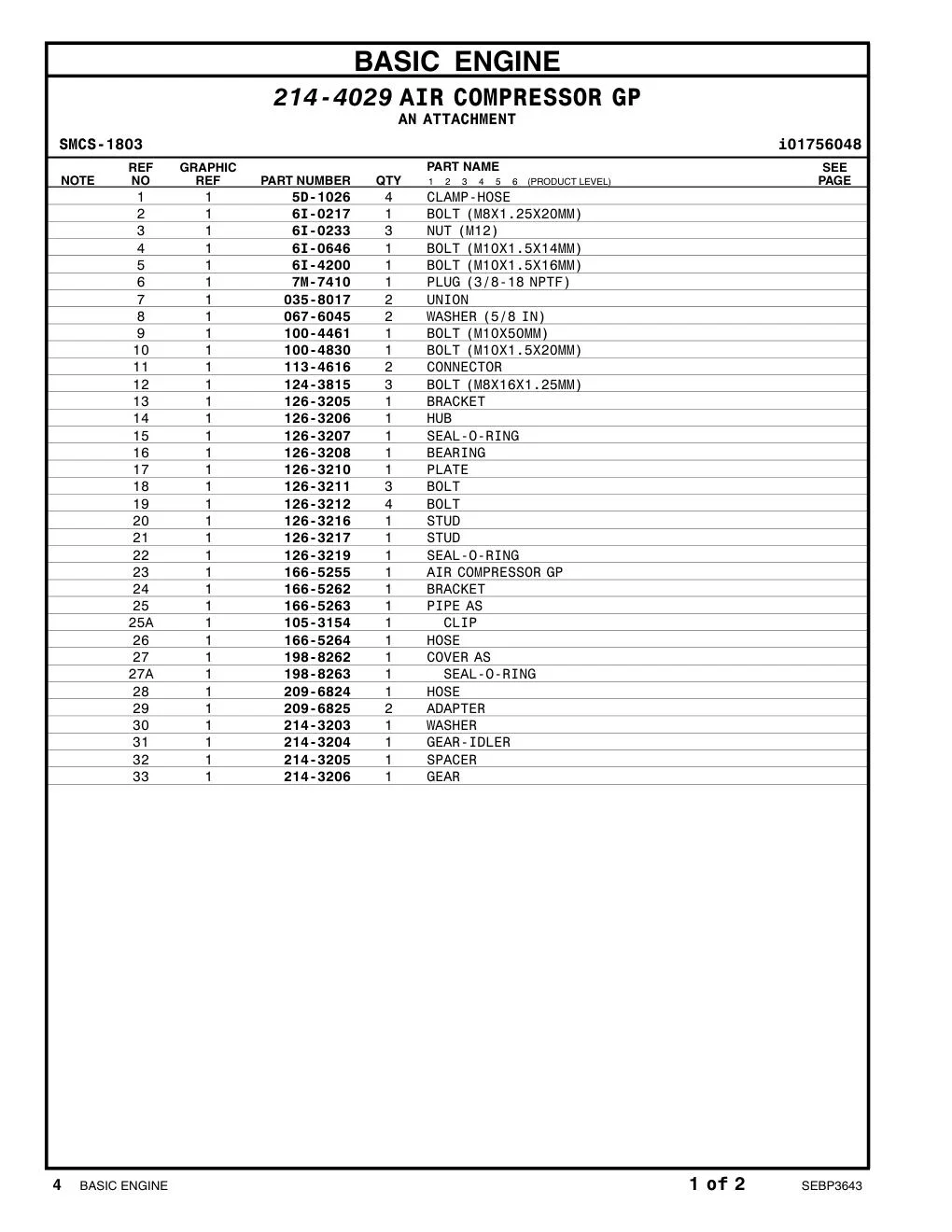 6I-4200 - BOLT (M10X1.5X16MM)