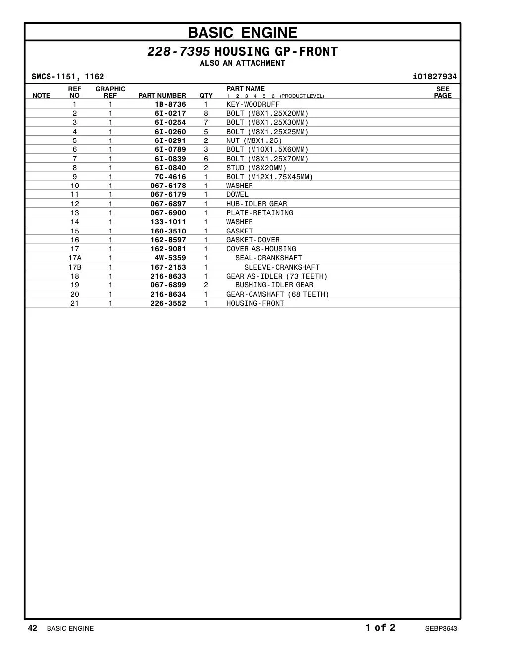 6I-0291 - NUT (M8X1.25)