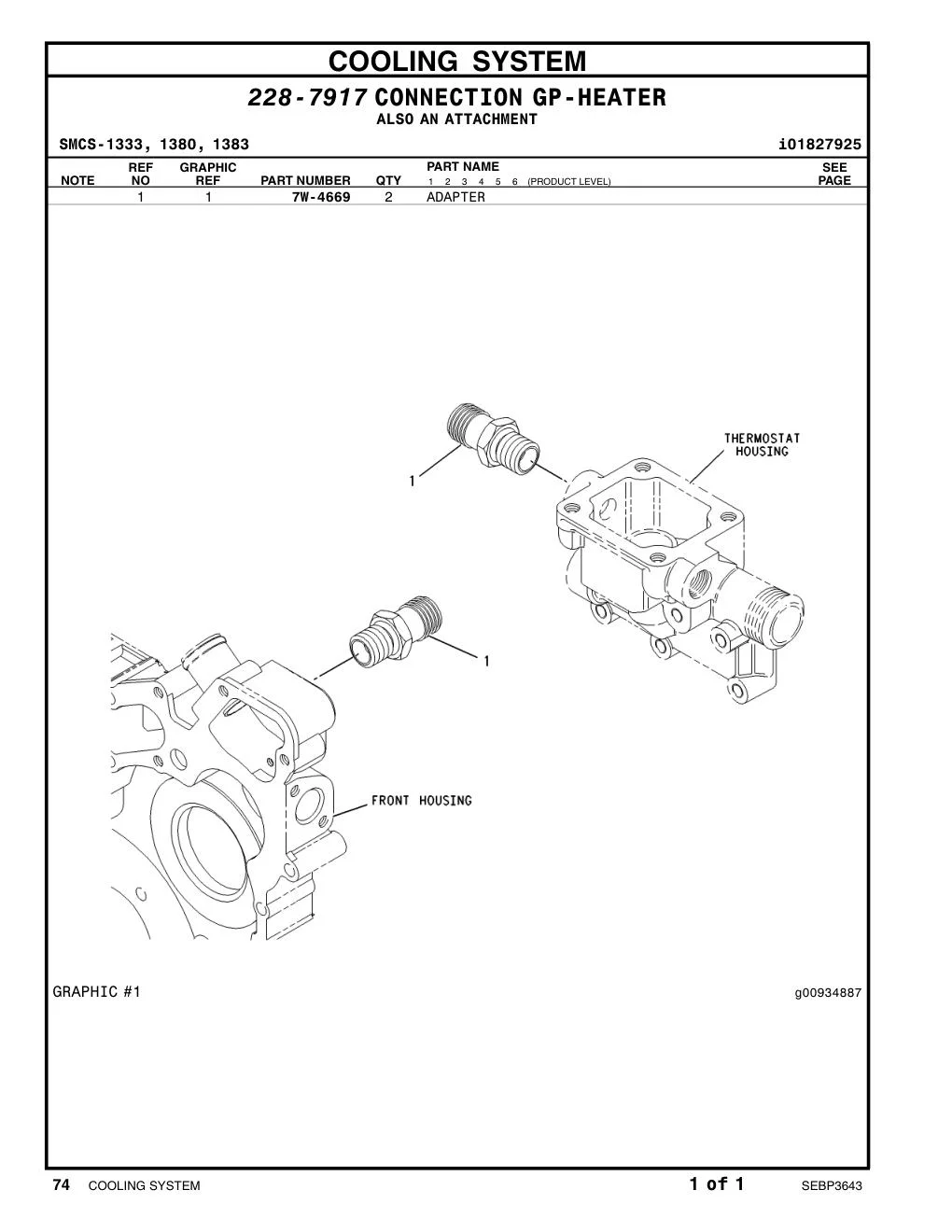 7W-4669 - ADAPTER