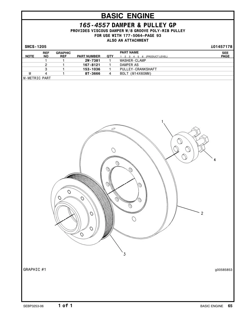 8T-3666 - BOLT (M14X60MM)