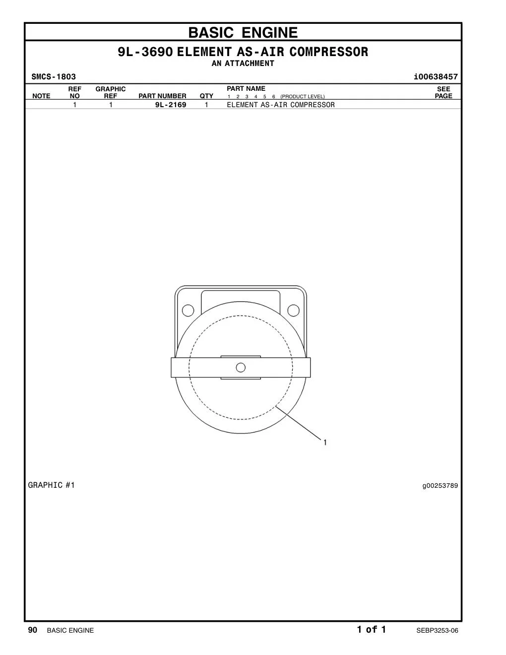 9L-2169 9L-2169 CAT parts manual diagram