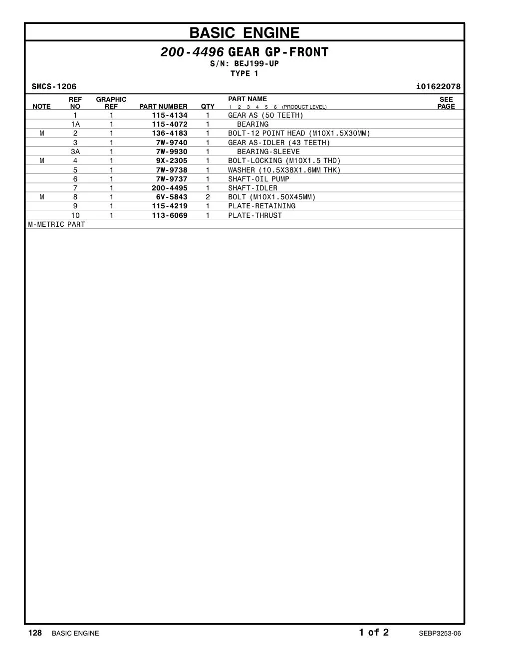200-4495 - SHAFT-IDLER