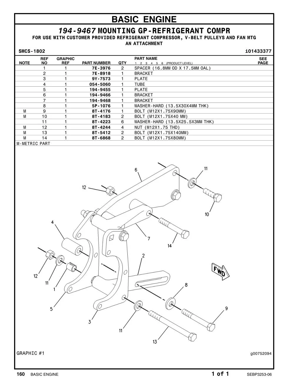 5P-1076 WASHER CAT parts manual diagram