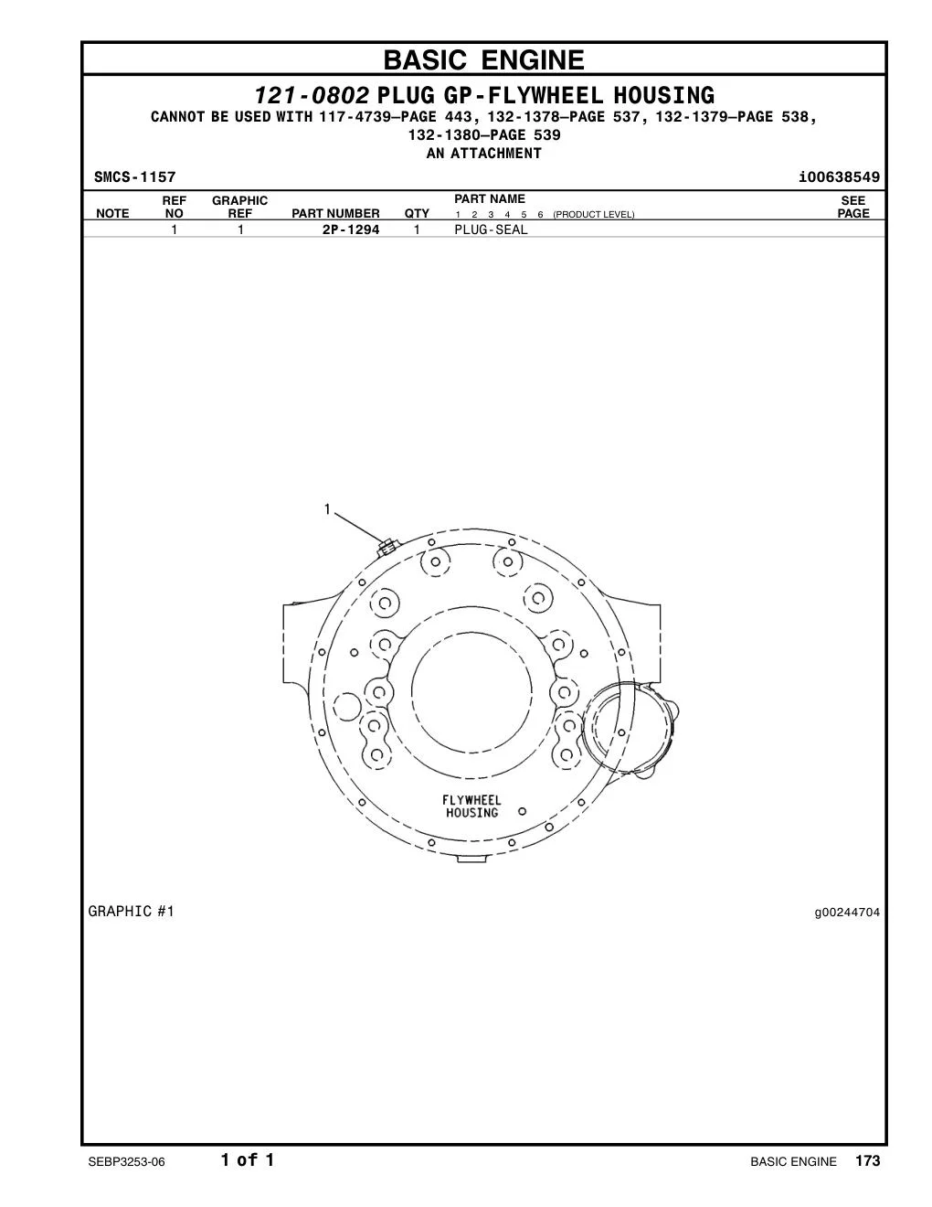 2P-1294 - PLUG-SEAL