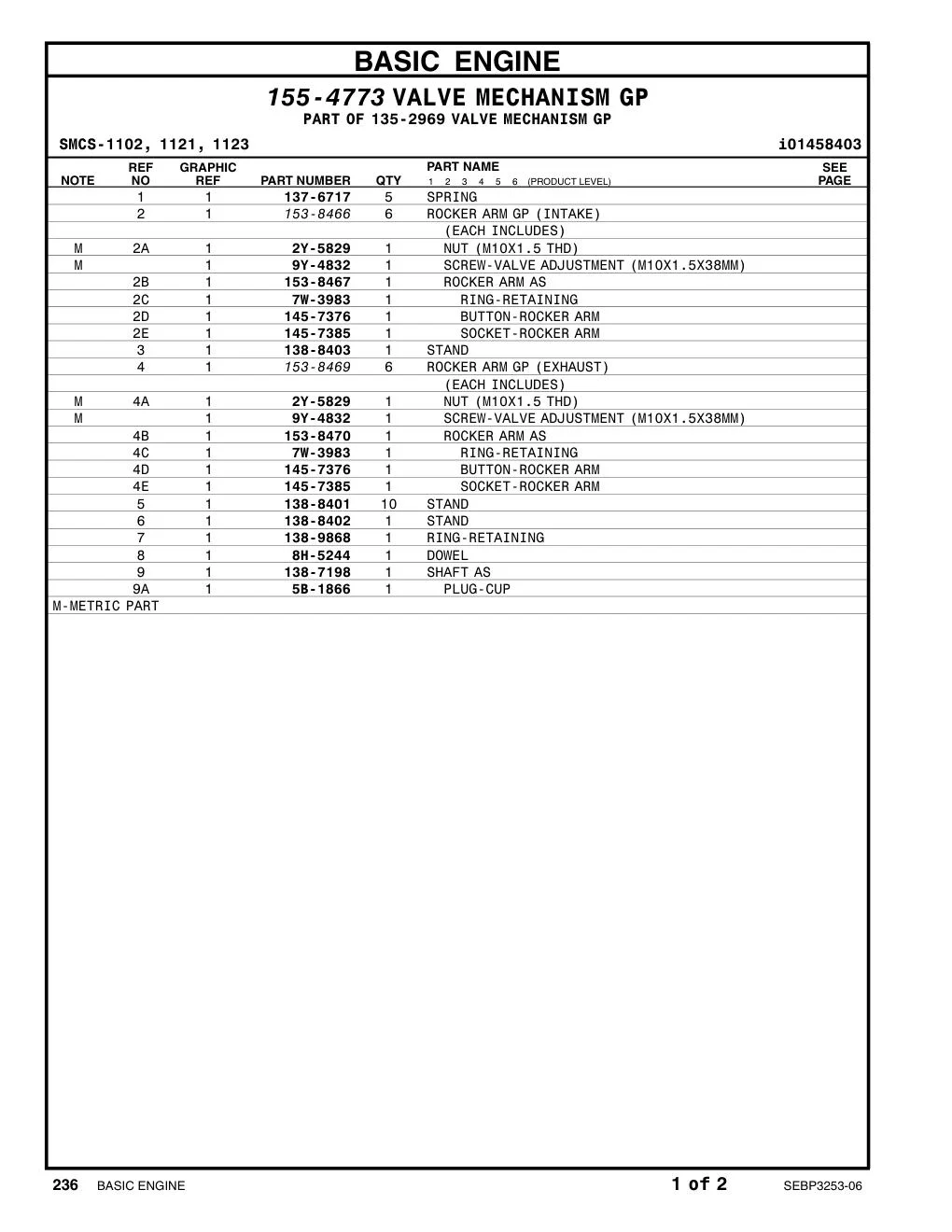 9Y-4832 SCREW CAT parts manual diagram