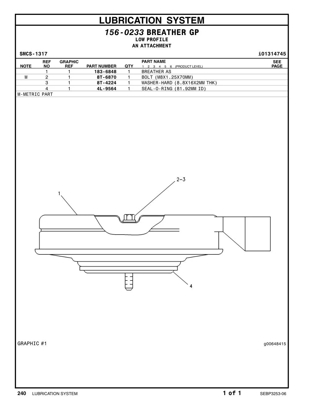 4L-9564 - SEAL-O-RING