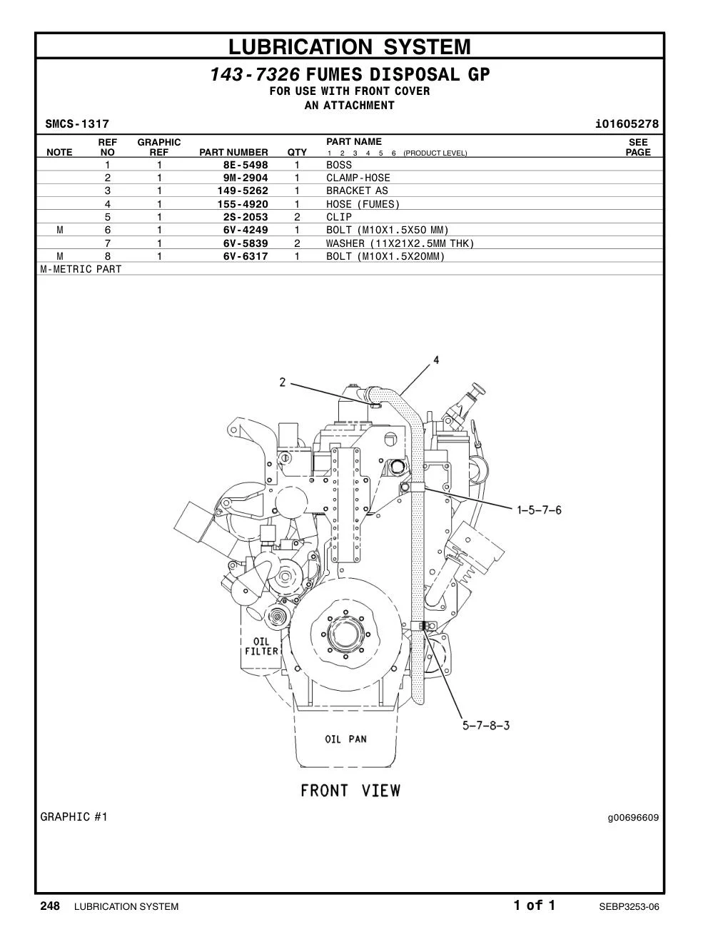 155-4920 - HOSE (FUMES)