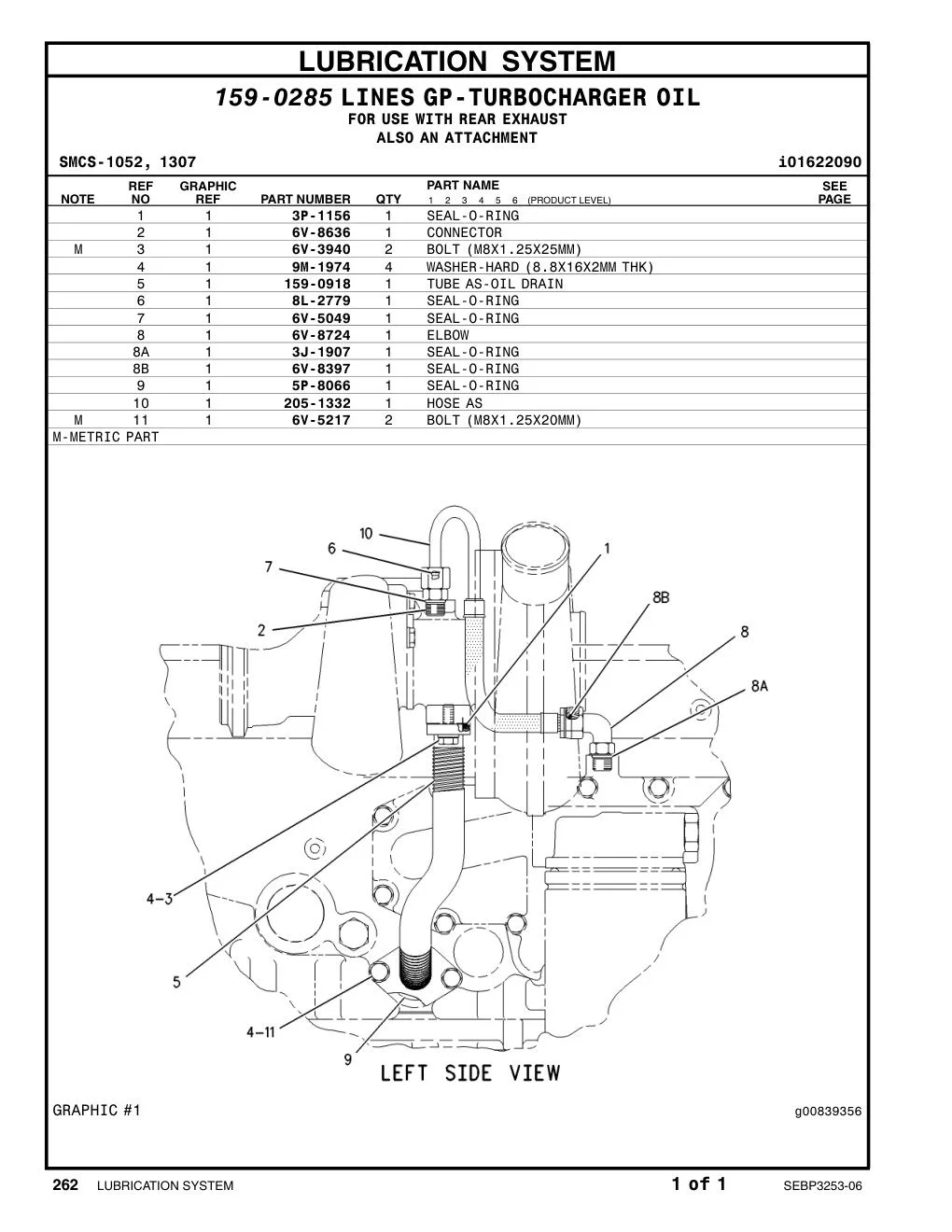 6V-5217 BOLT (L=20mm) CAT parts manual diagram