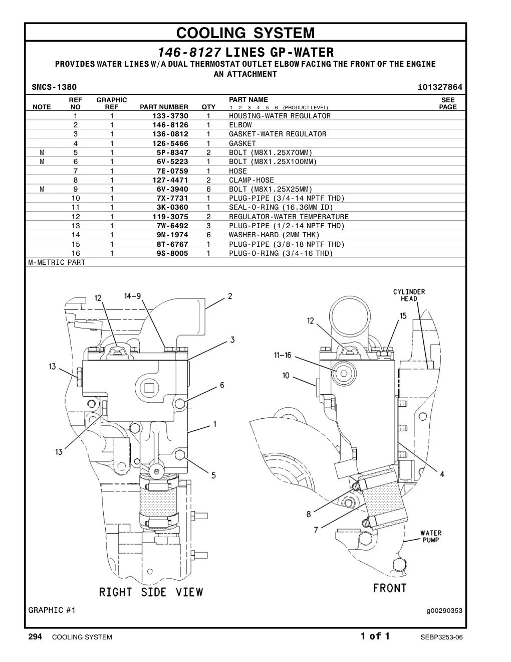 7E-0759 HOSE CAT parts manual diagram