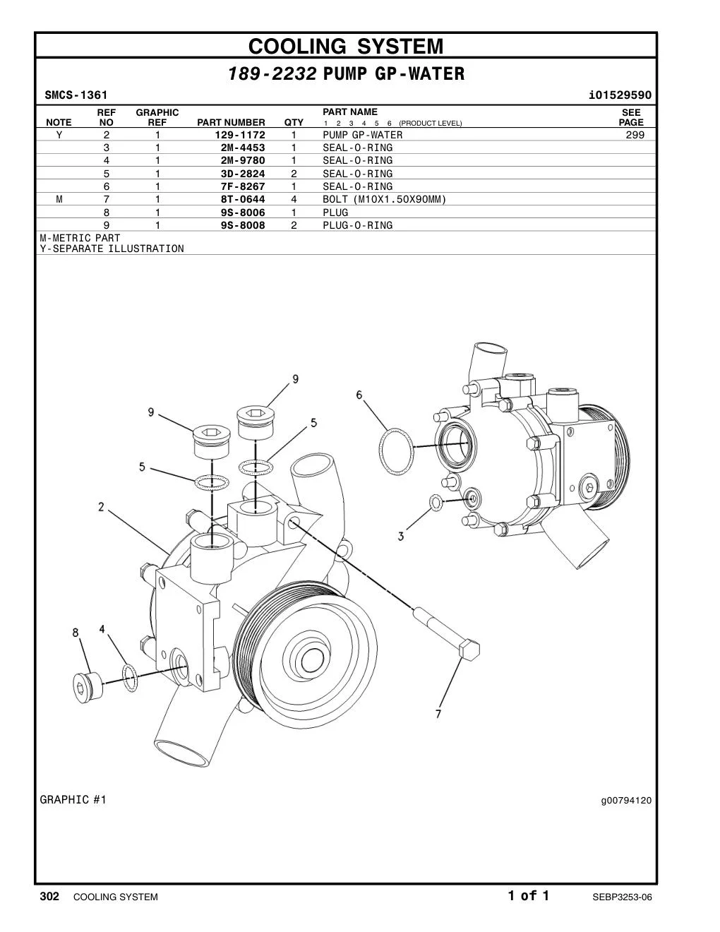 8T-0644 BOLT (L=90mm) CAT parts manual diagram