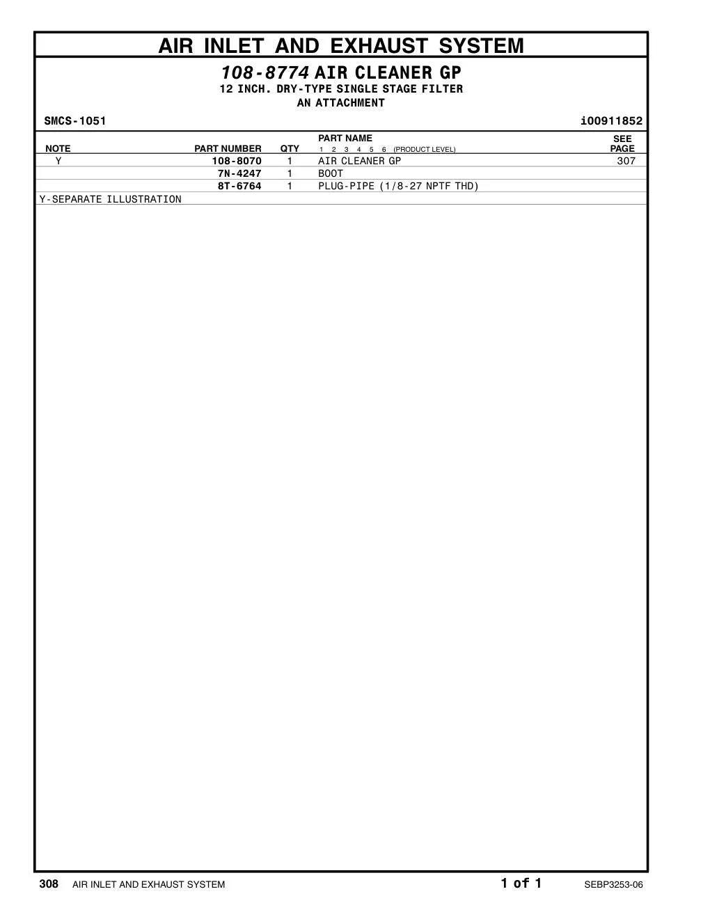 8T-6764 - PLUG-PIPE