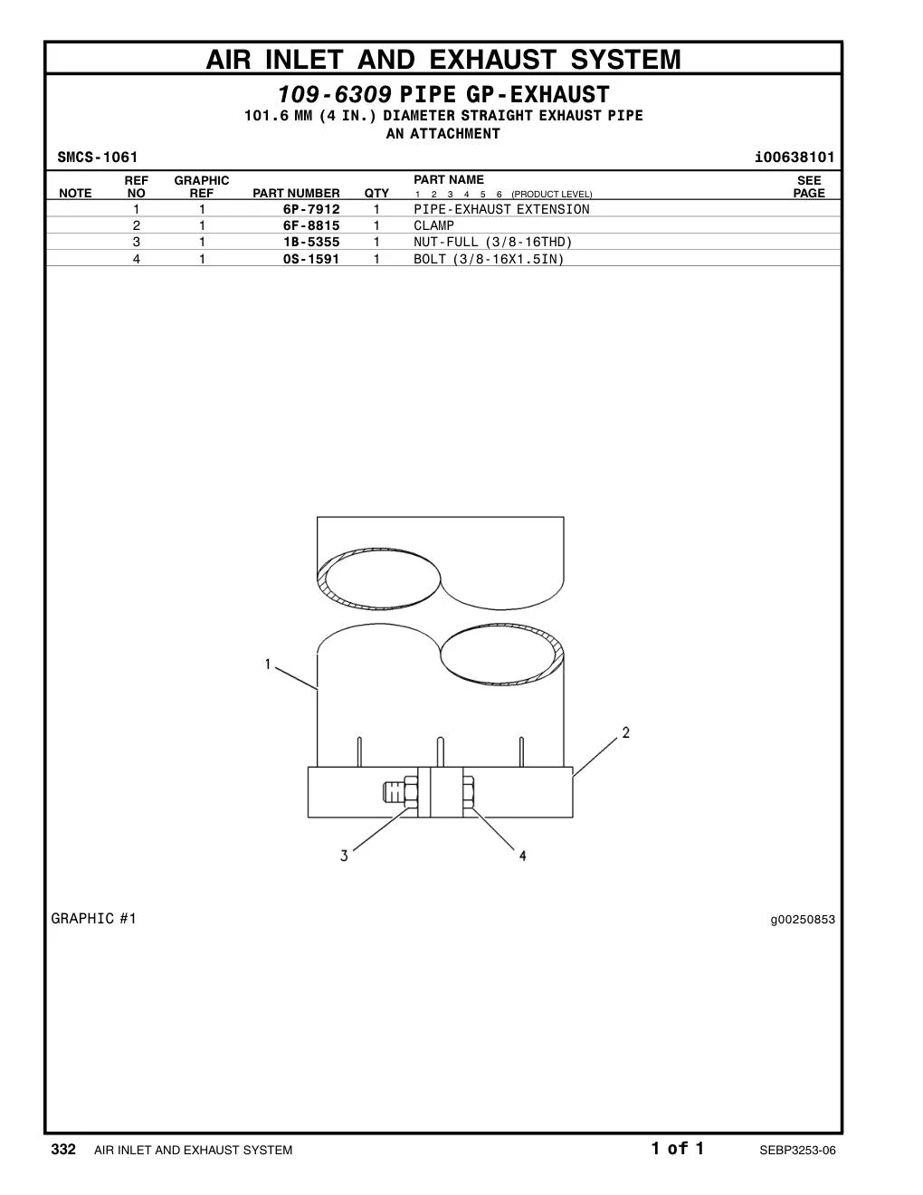 6F-8815 6F-8815 CAT parts manual diagram