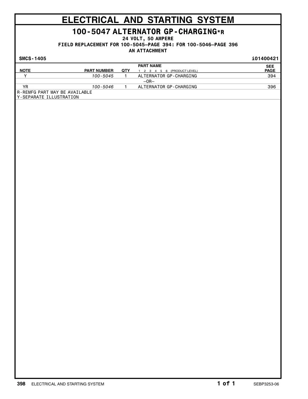 100-5046 - ALTERNATOR GP-CHARGING