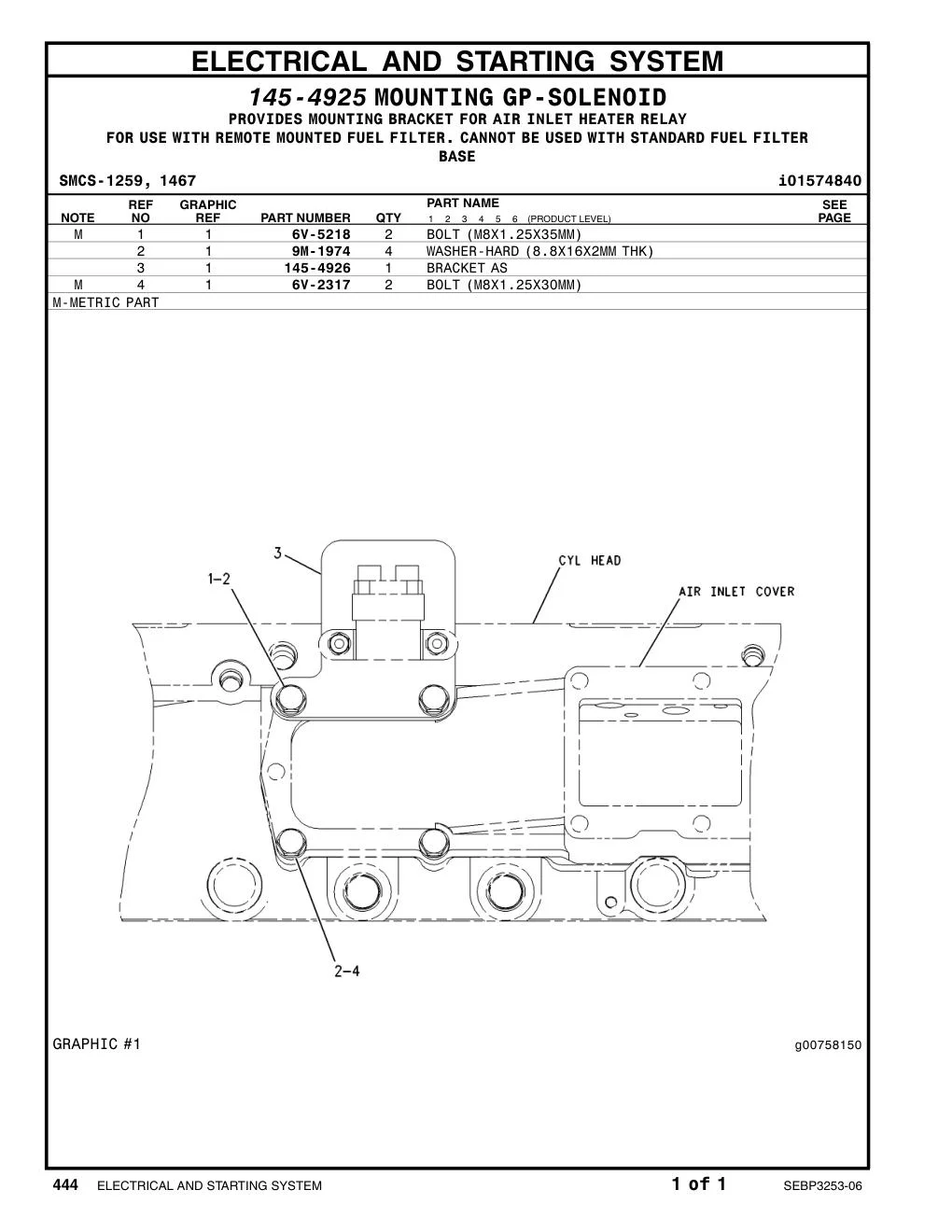 145-4926 - BRACKET AS