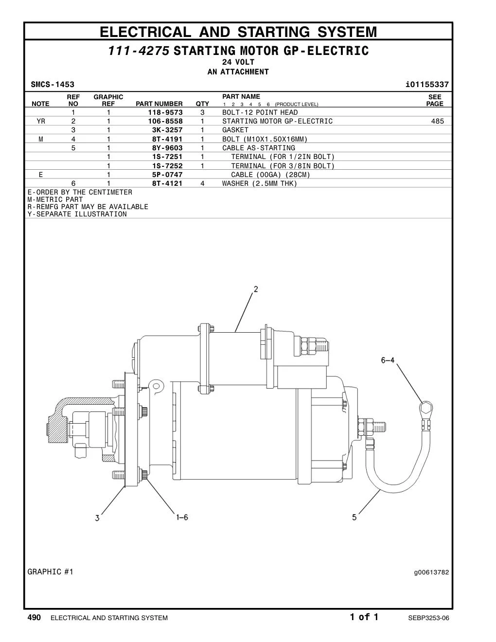 8Y-9603 - CABLE AS