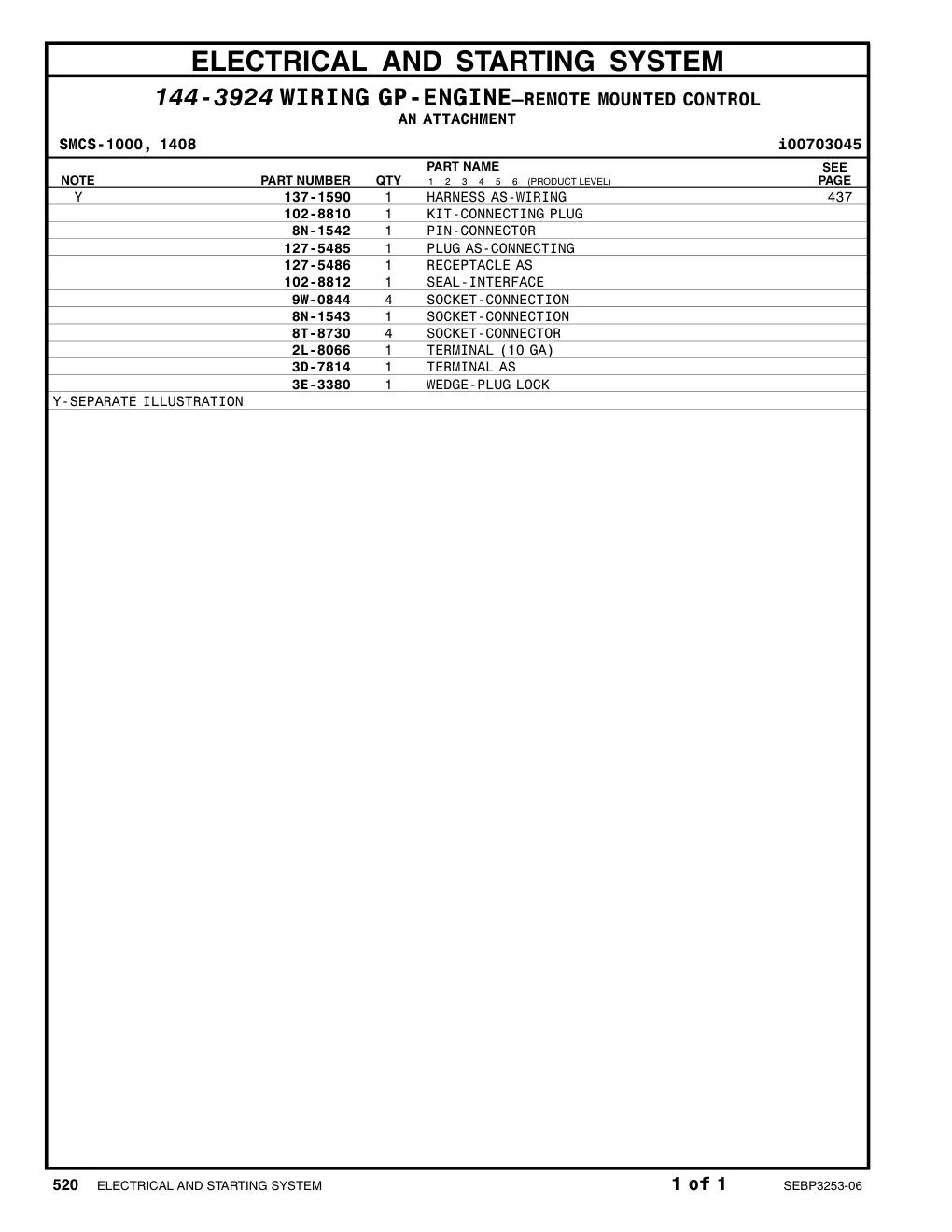 8T-8730 SOCKET-CONNECTOR CAT parts manual diagram