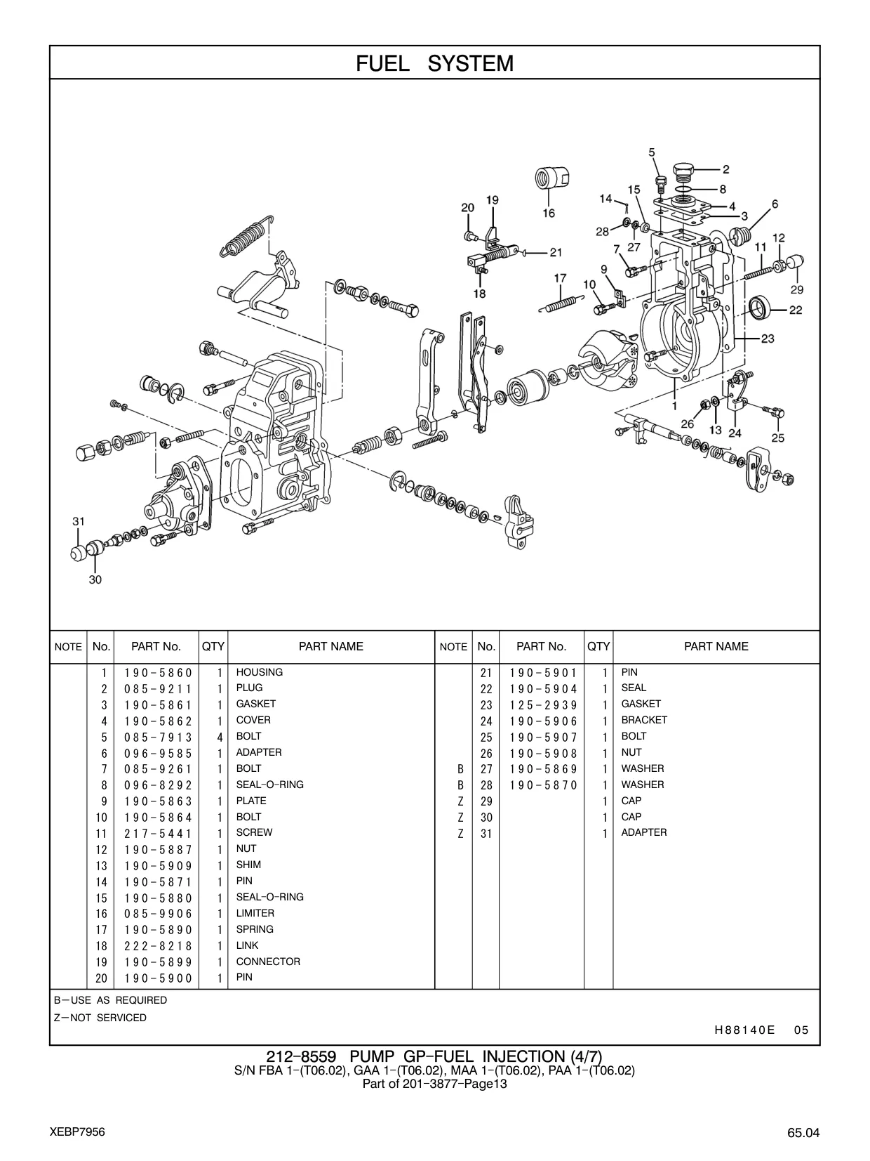 085-7913 - BOLT