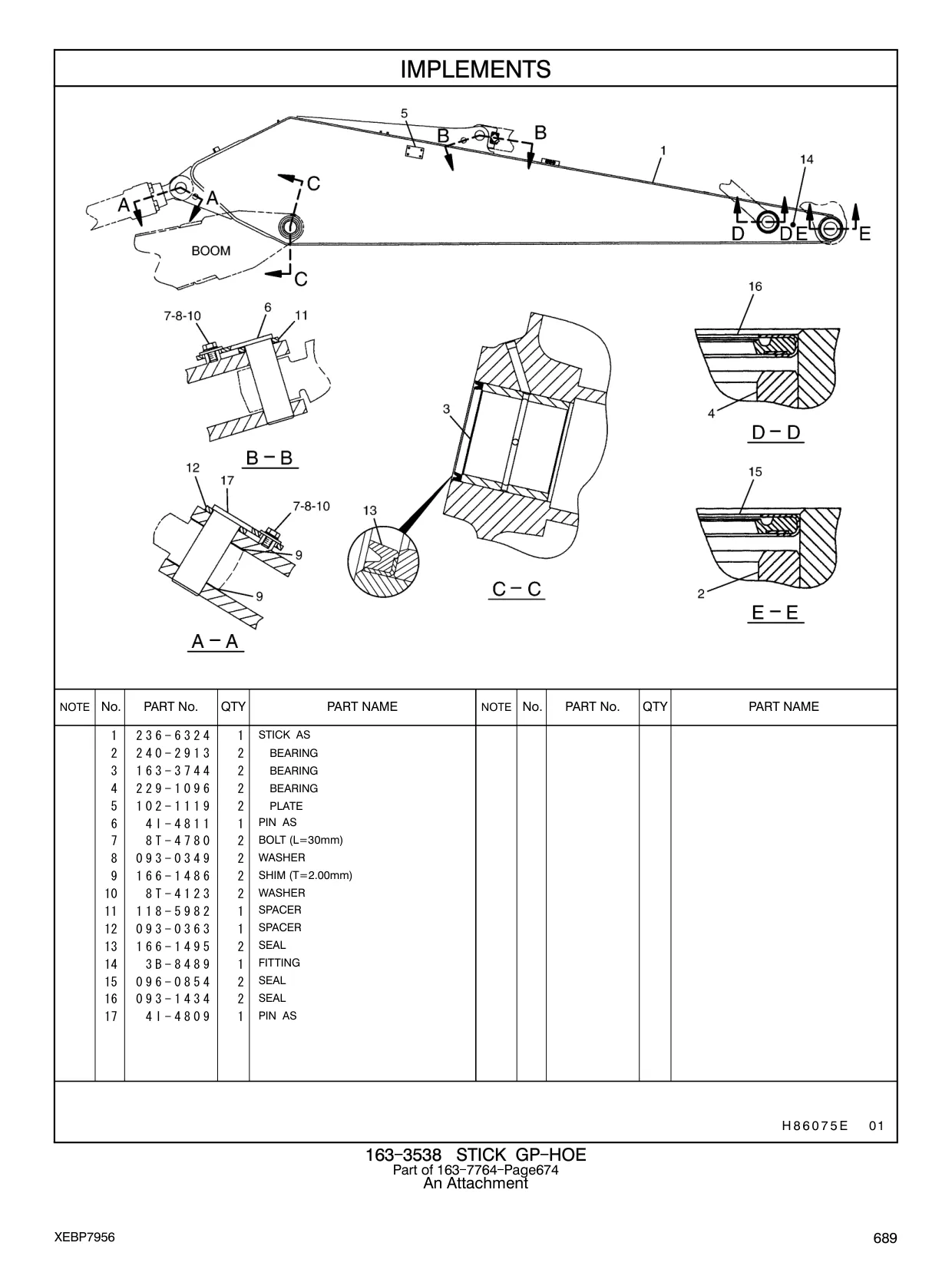 240-2913 - BEARING