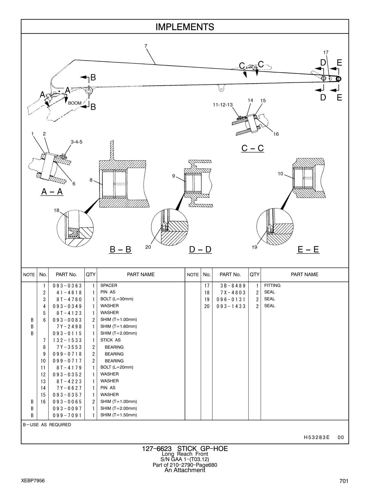 7Y-6627 - PIN AS