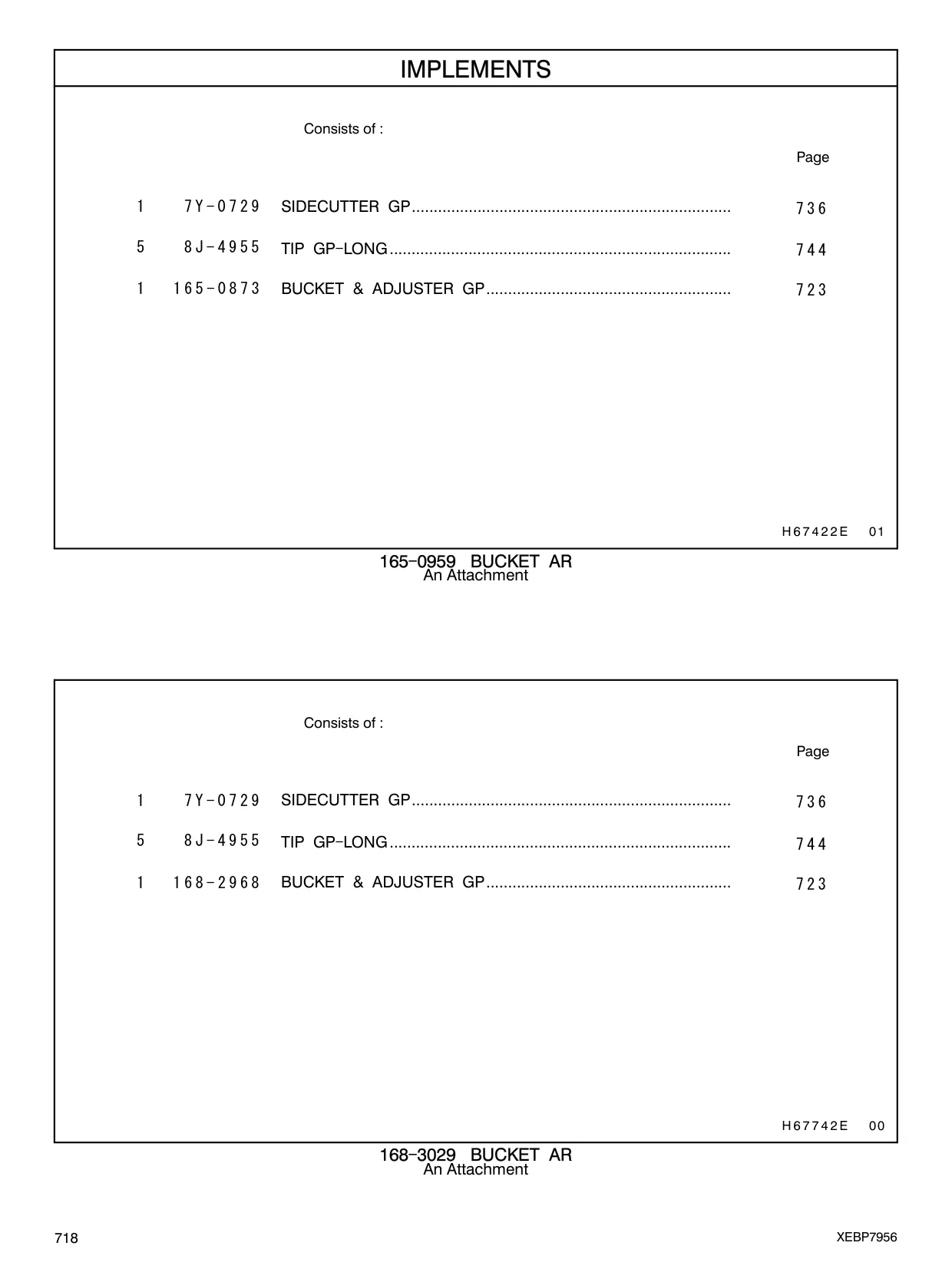 168-2968 - BUCKET & ADJUSTER GP........................................................