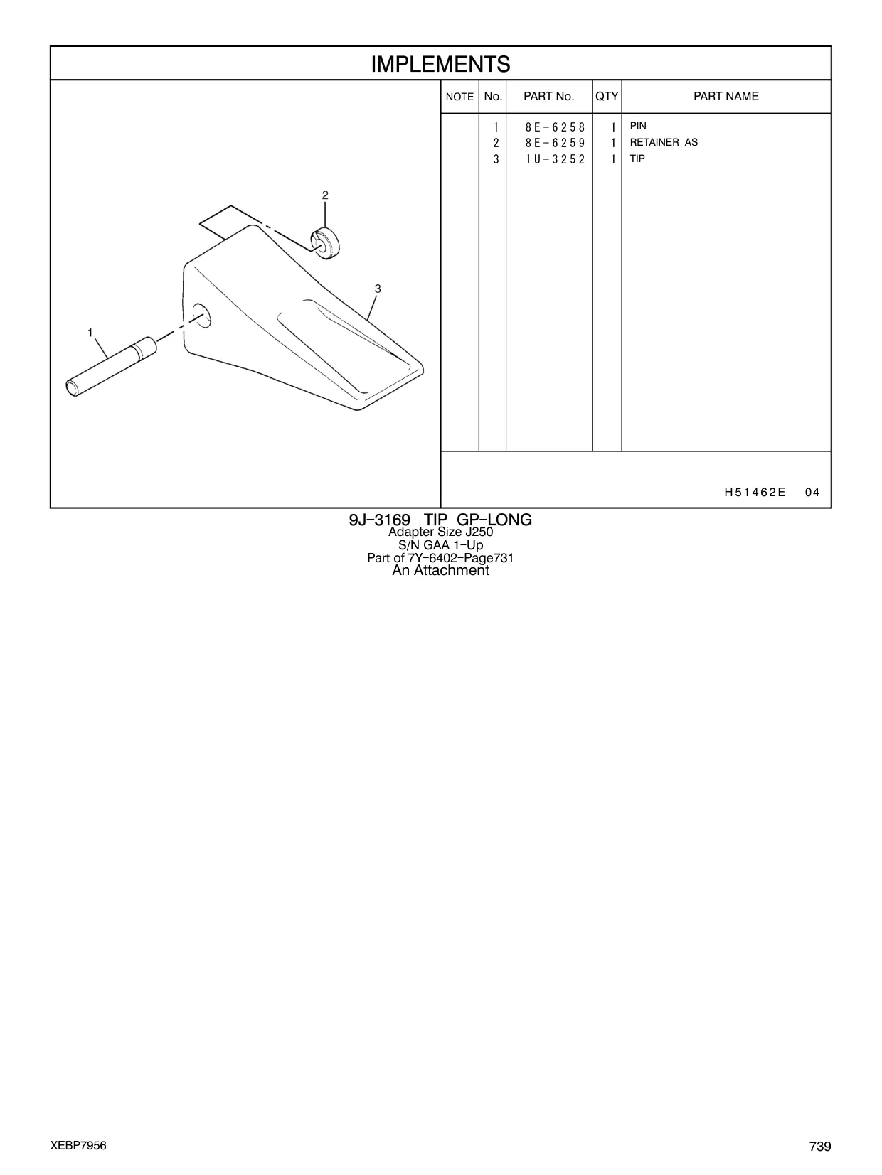 8E-6258 - PIN