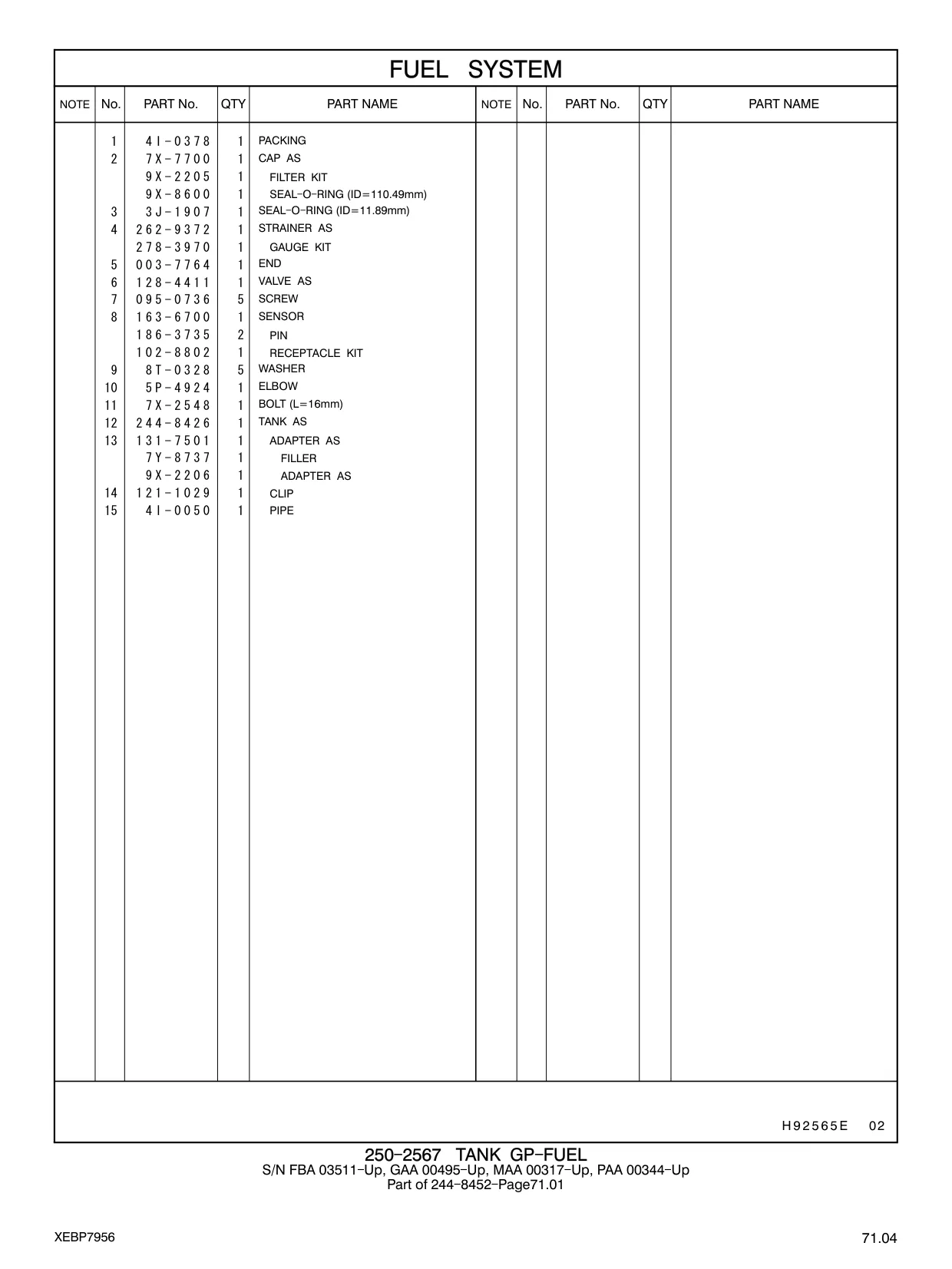 262-9372 - STRAINER AS