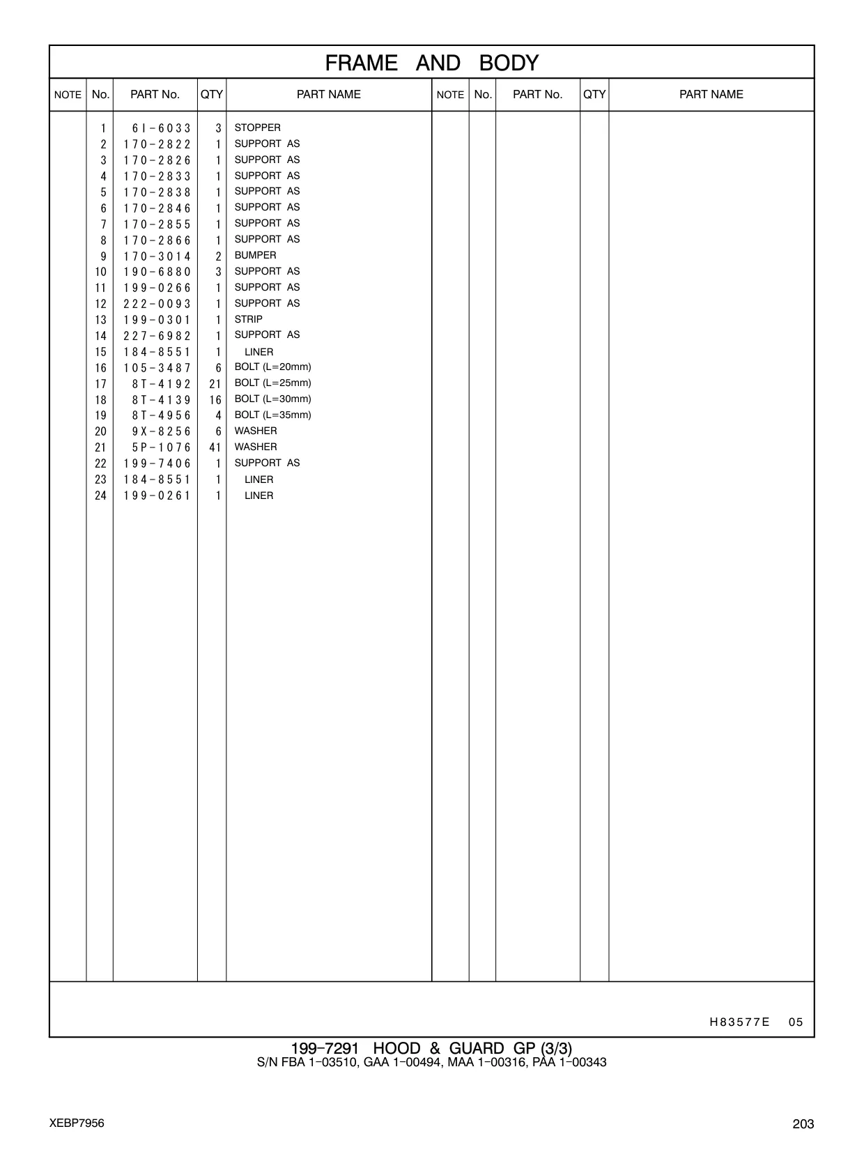 199-7406 - SUPPORT AS