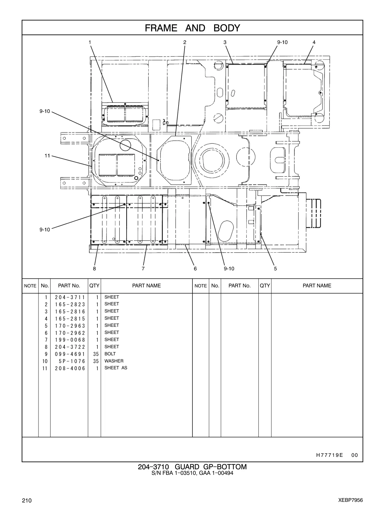 204-3722 - SHEET