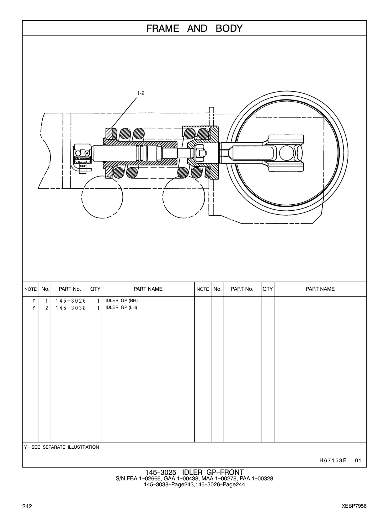 145-3038 - IDLER GP (LH)