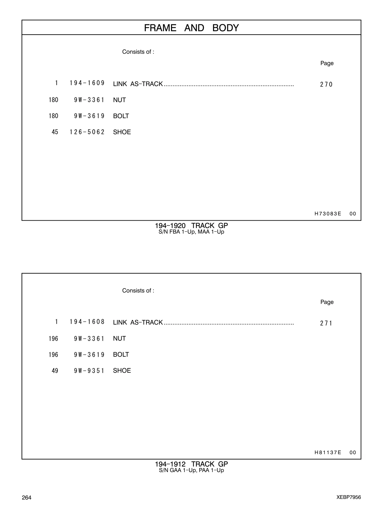 9W-3619 - BOLT