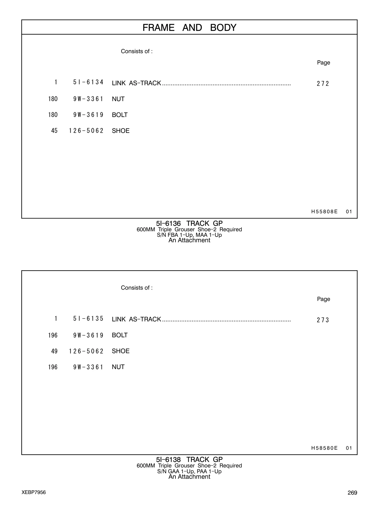 5I-6135 - LINK AS - TRACK ..........................................................................