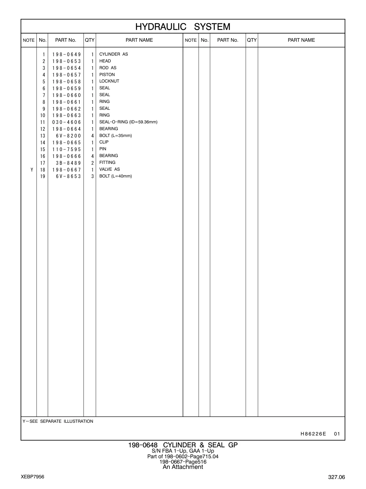 198-0649 - CYLINDER AS