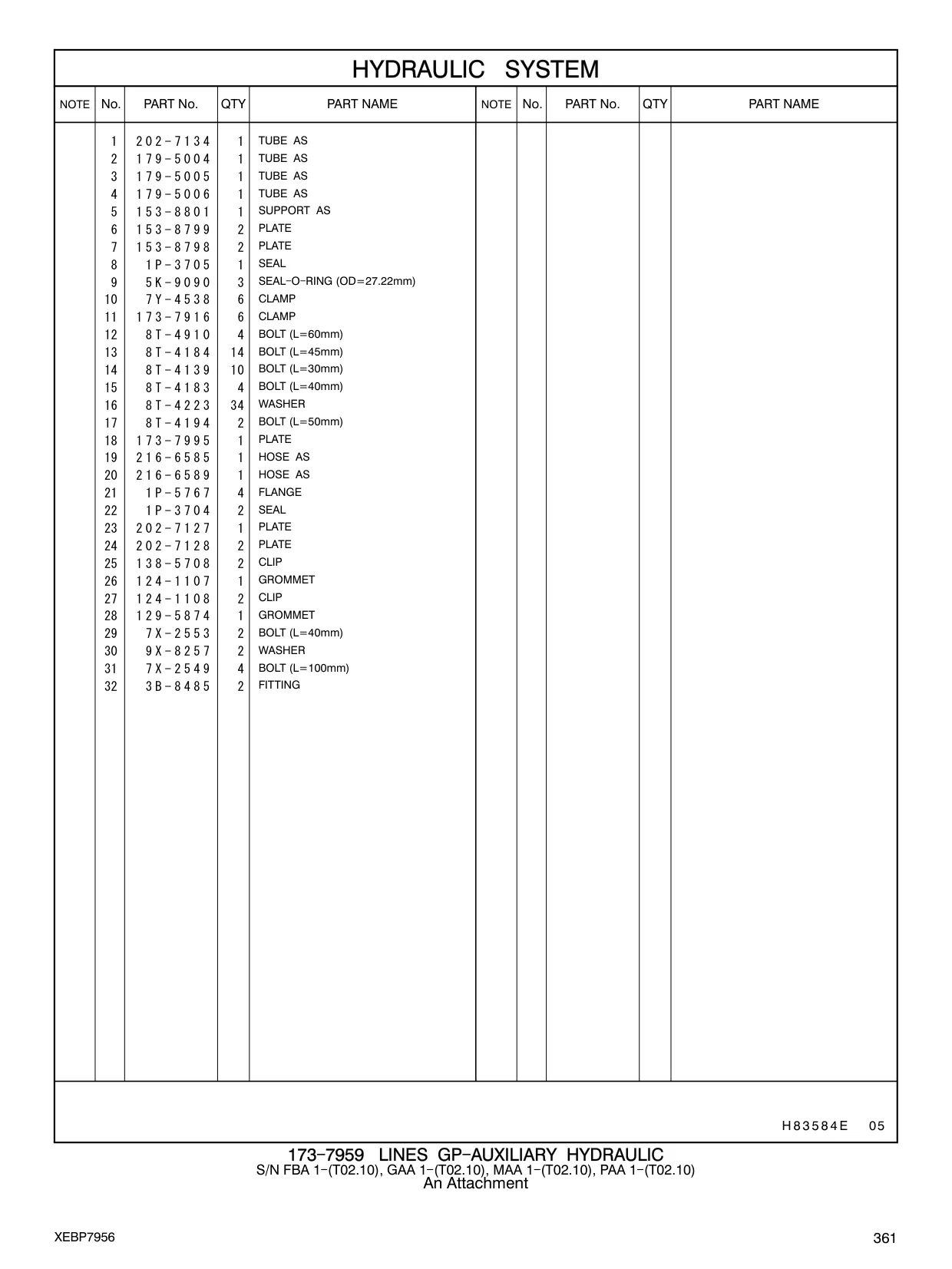 179-5006 - TUBE AS
