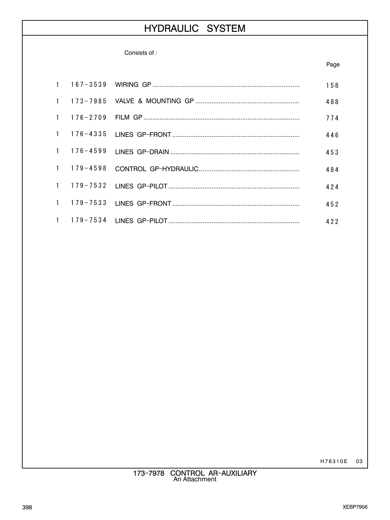 173-7985 - VALVE & MOUNTING GP ..........................................................