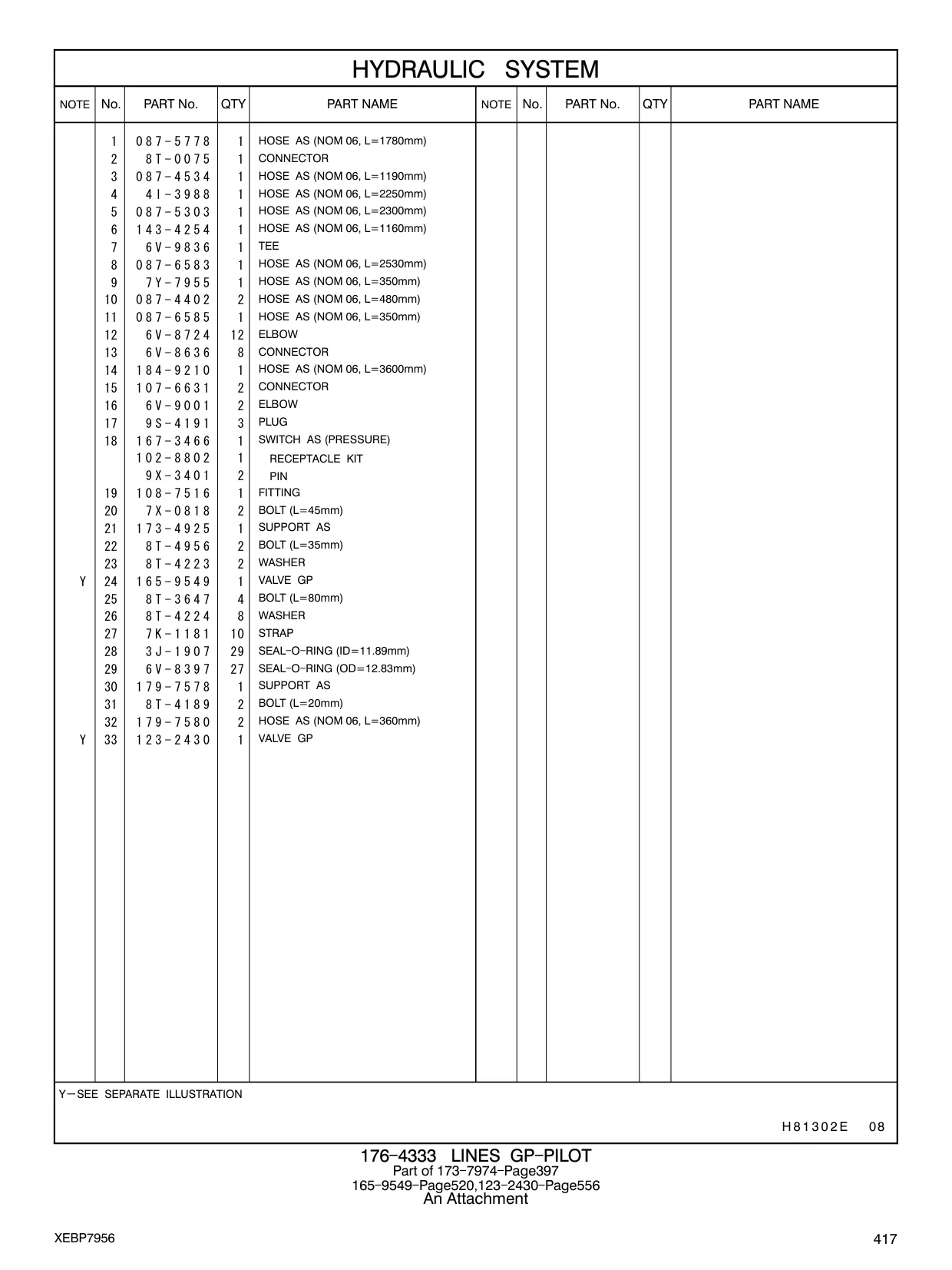 087-6583 - HOSE AS (NOM 06, L=2530mm)