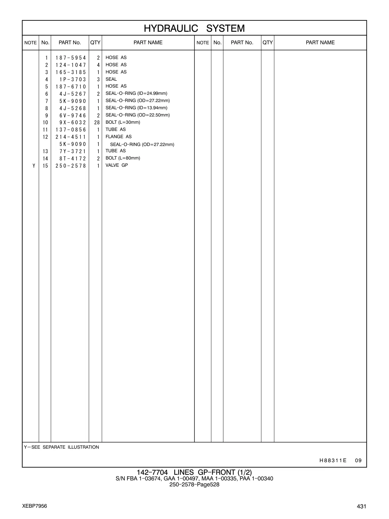 7Y-3721 - TUBE AS