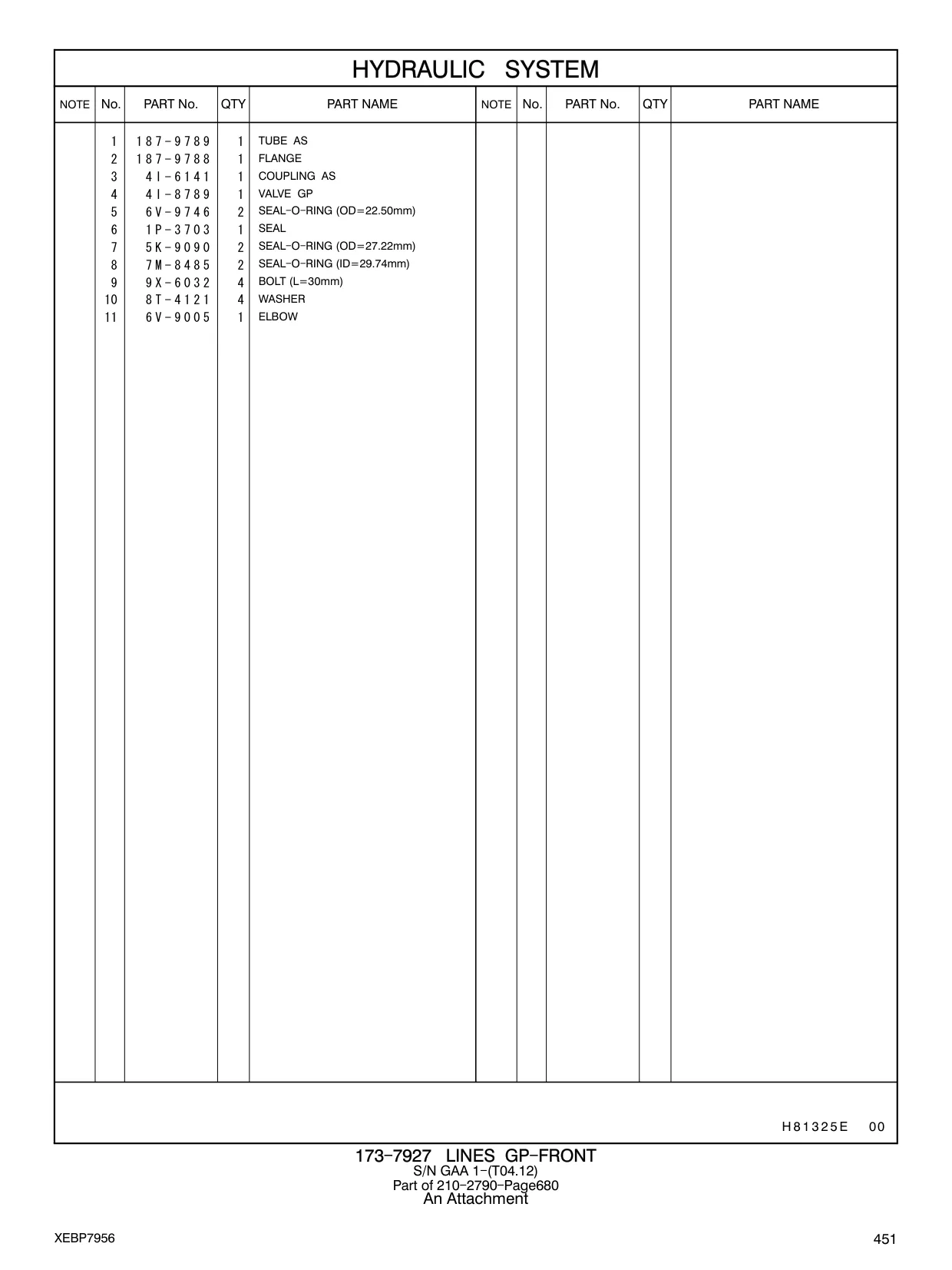 187-9789 - TUBE AS