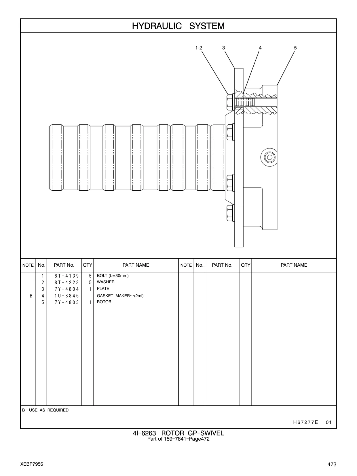 7Y-4803 - ROTOR 4I - 6263 Part of 159