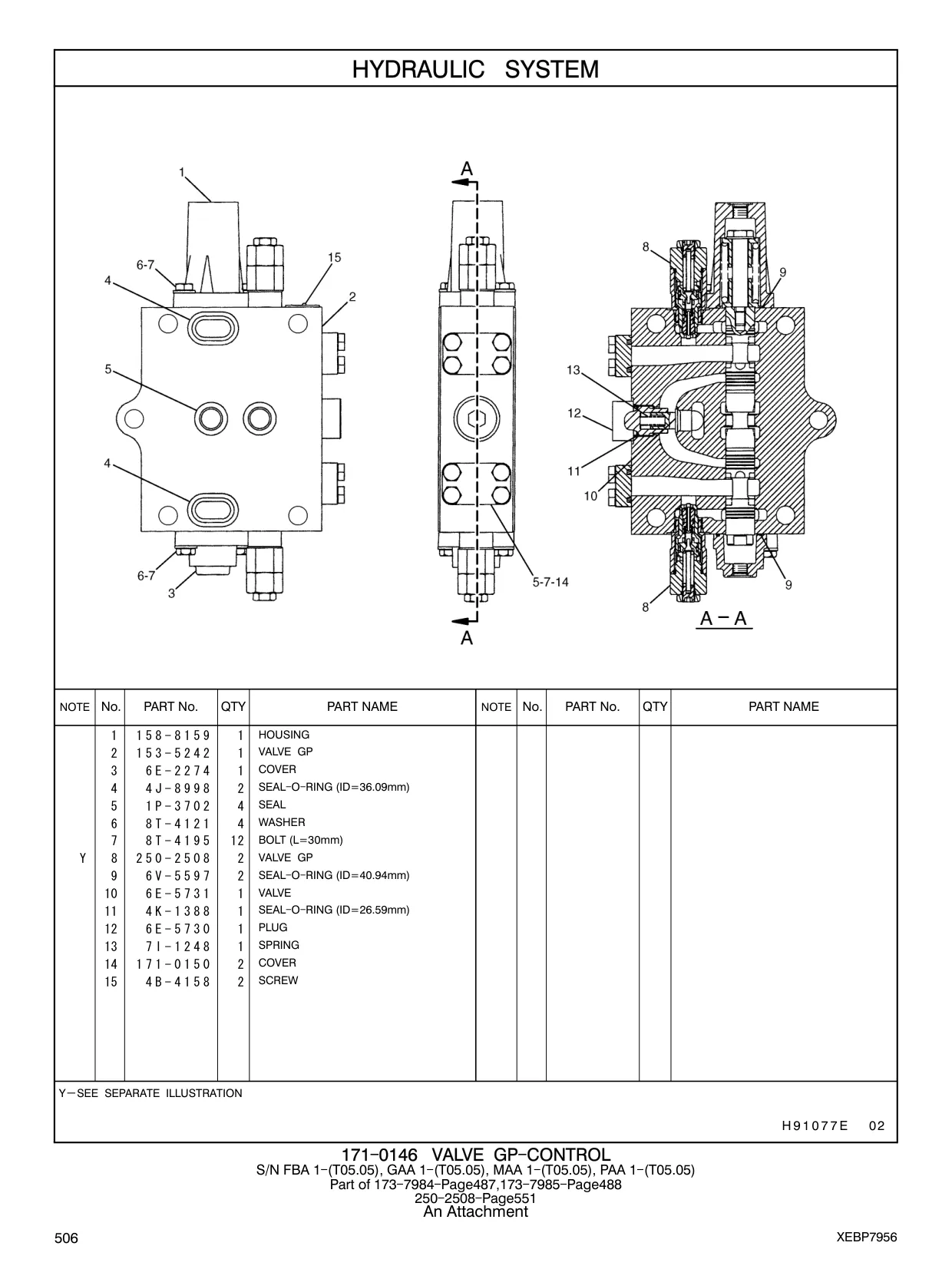153-5242 - VALVE GP