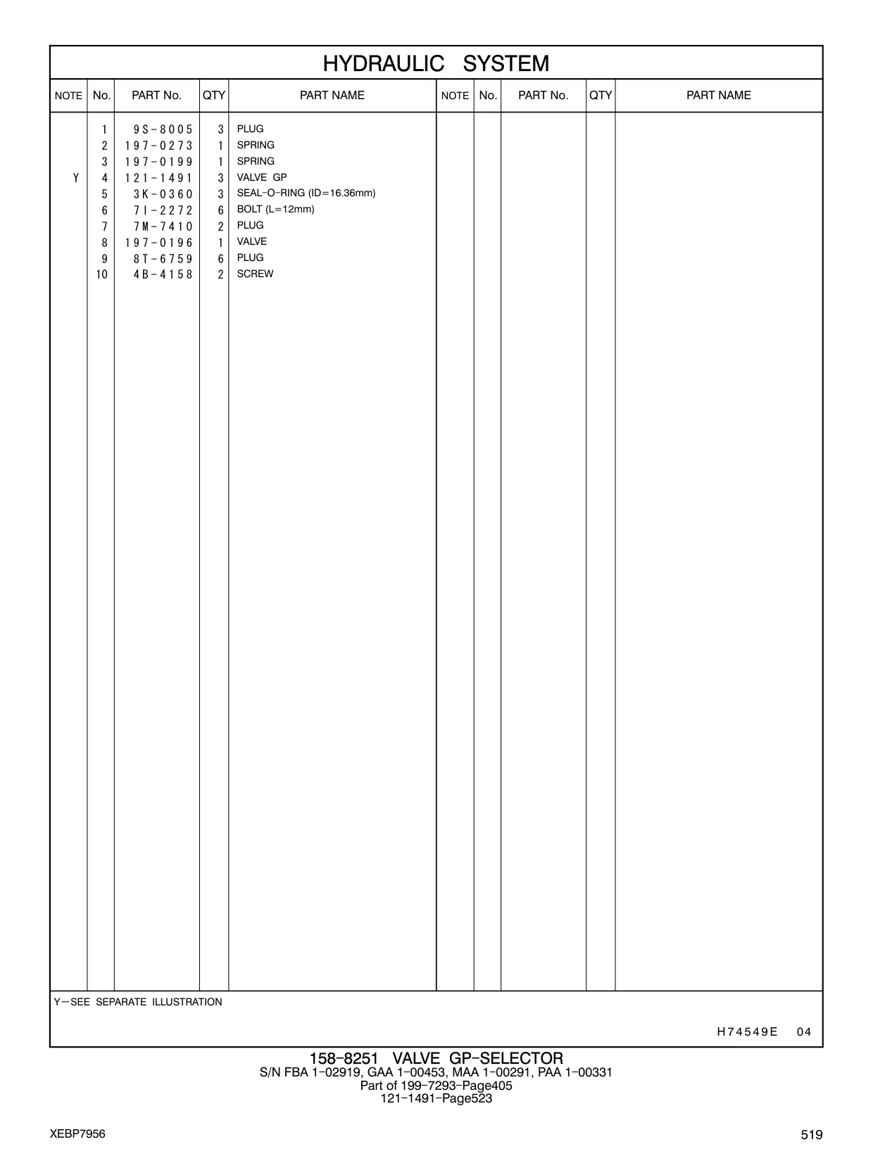 197-0196 - VALVE