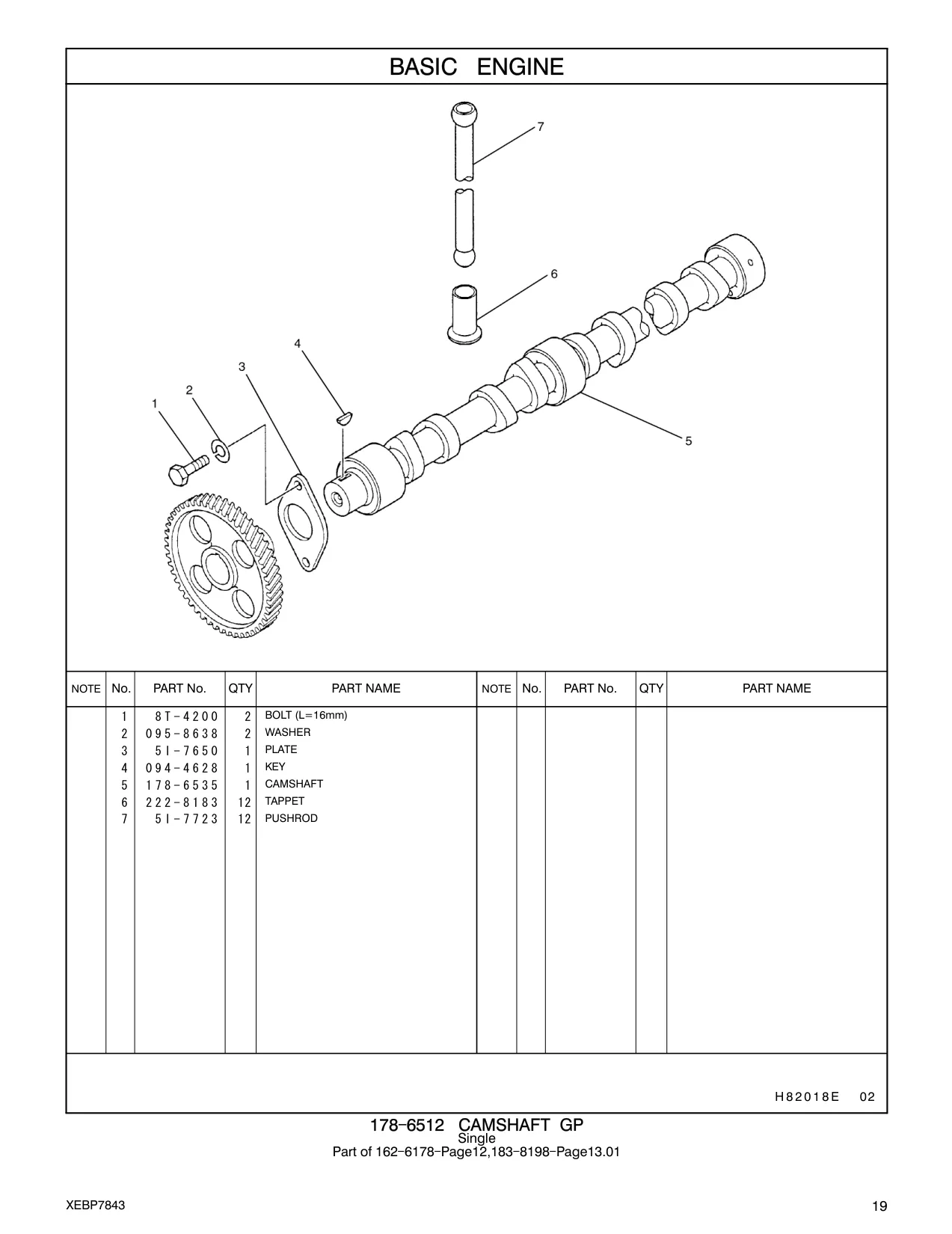 222-8183 - TAPPET
