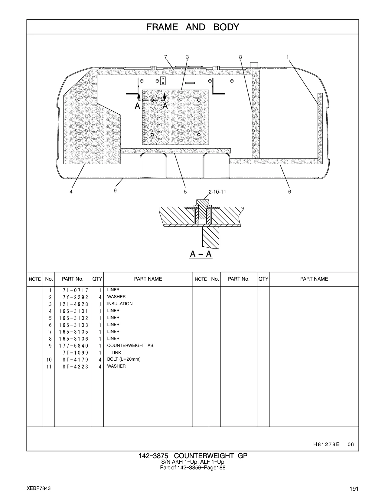 7Y-2292 - WASHER