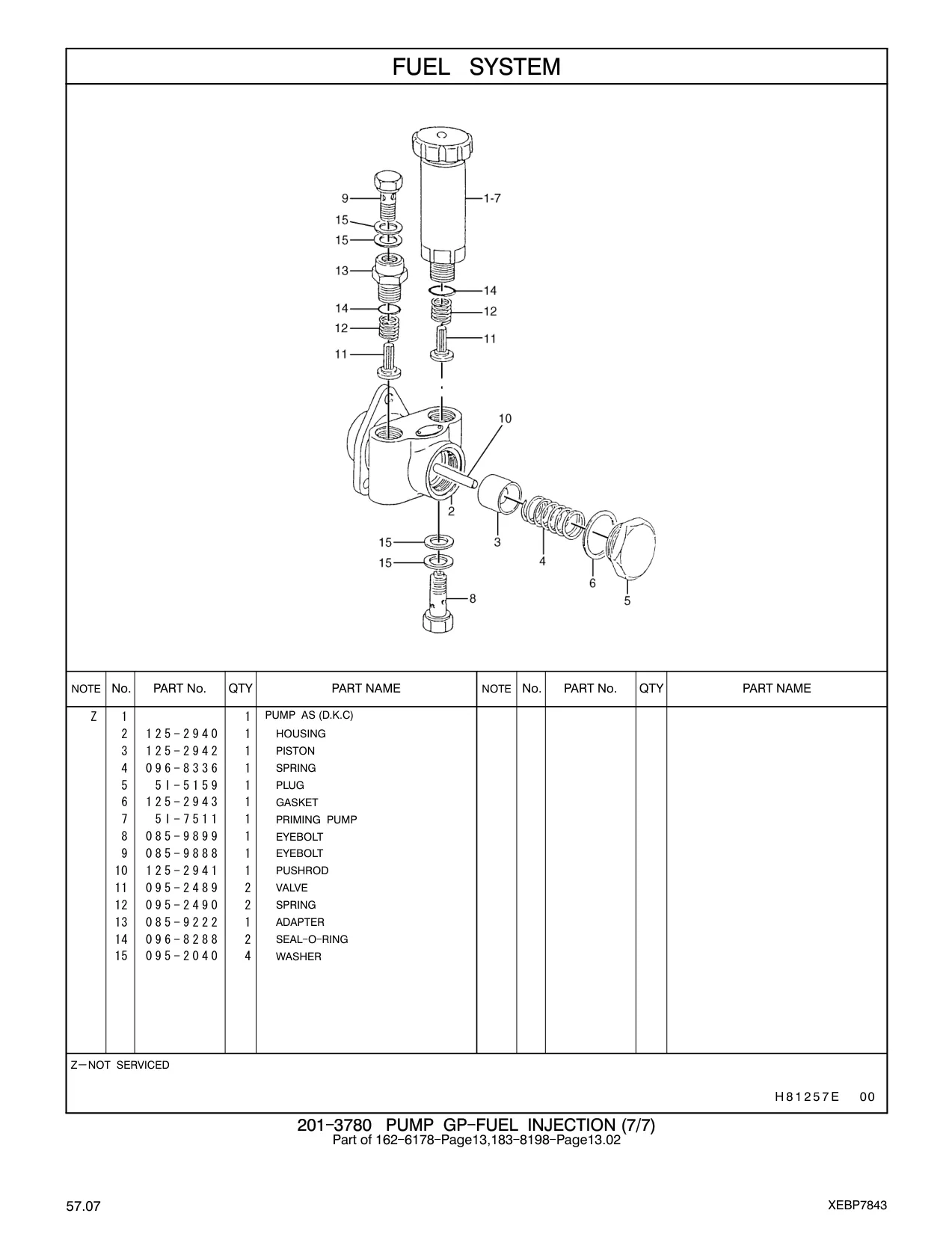 5I-7511 - PRIMING PUMP
